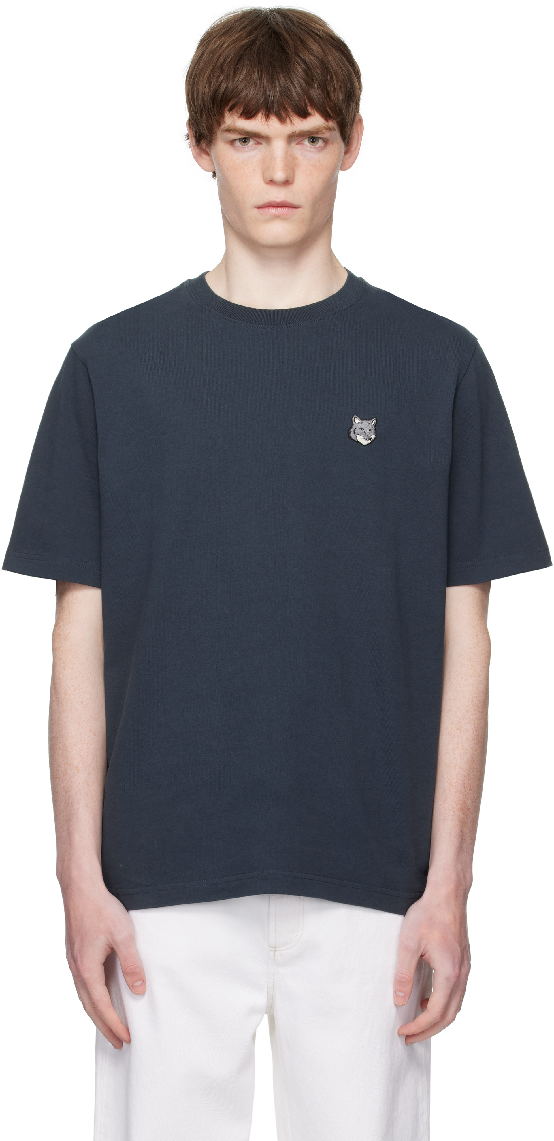 Maison Kitsunéのネイビー フォックスヘッド パッチ コンフォート T