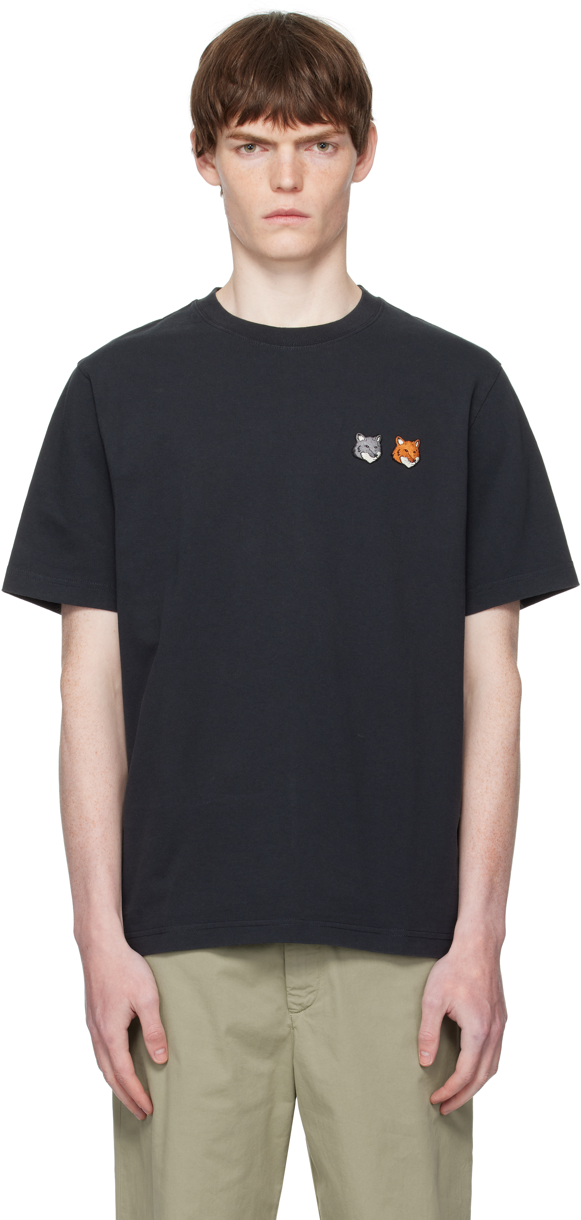 Maison Kitsuné Off-White Double Bold Fox Head Comfort T-shirt