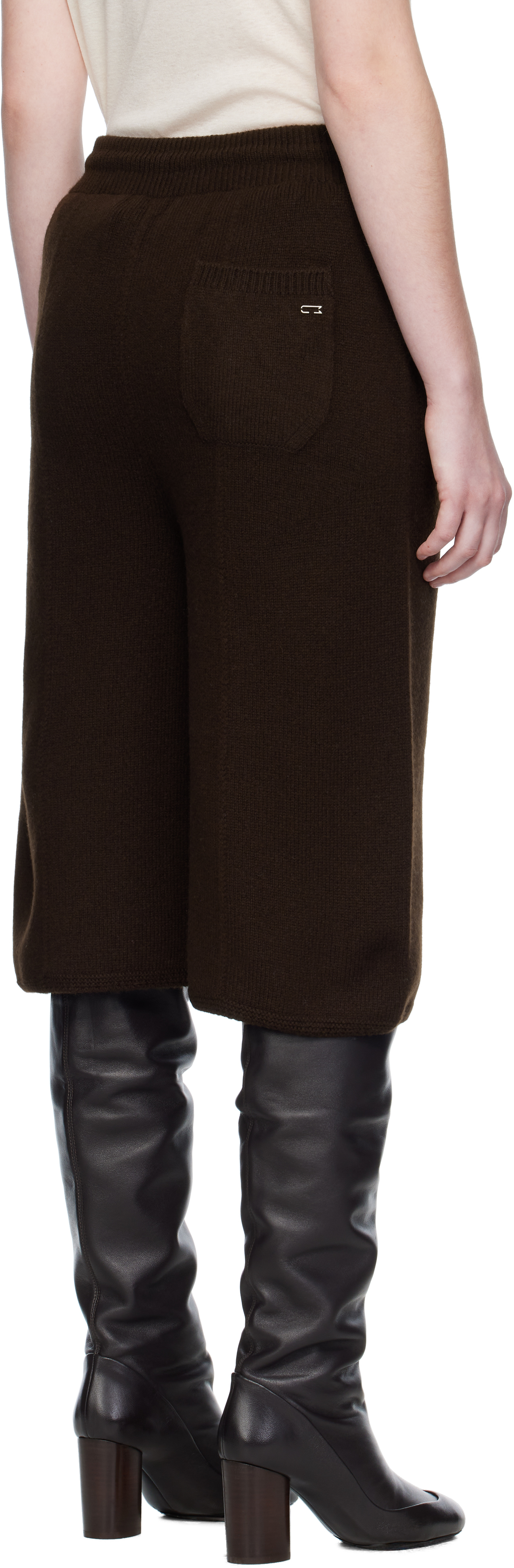 Umarmung Brown Wholegarment Bermuda Shorts In Brown