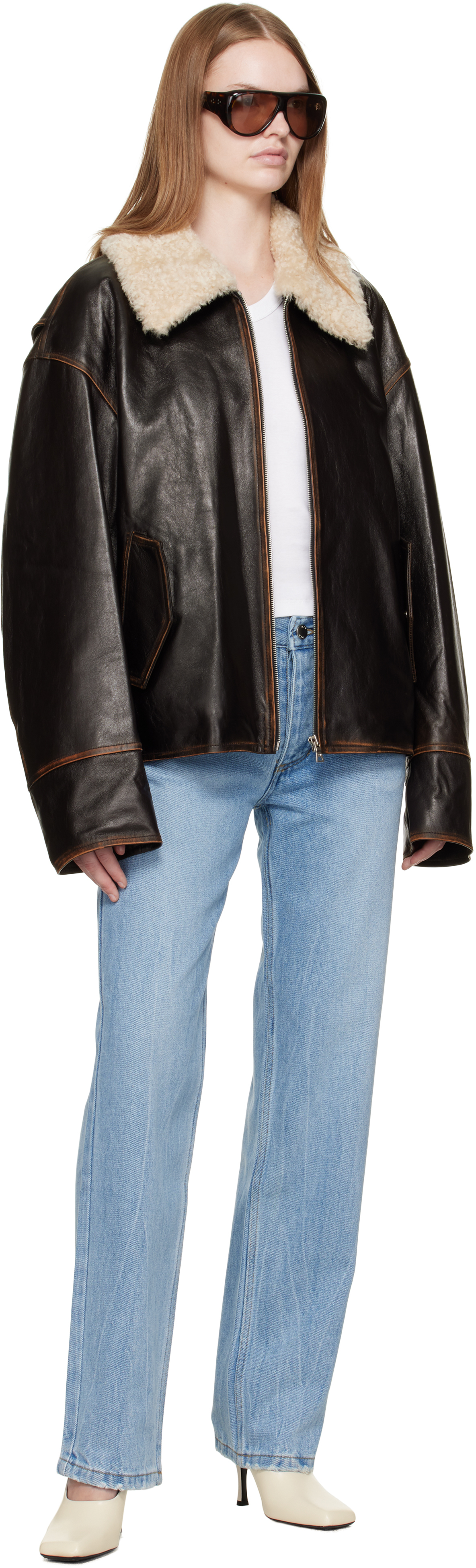 R2w Blue Hatty Tapered Jeans In Blue