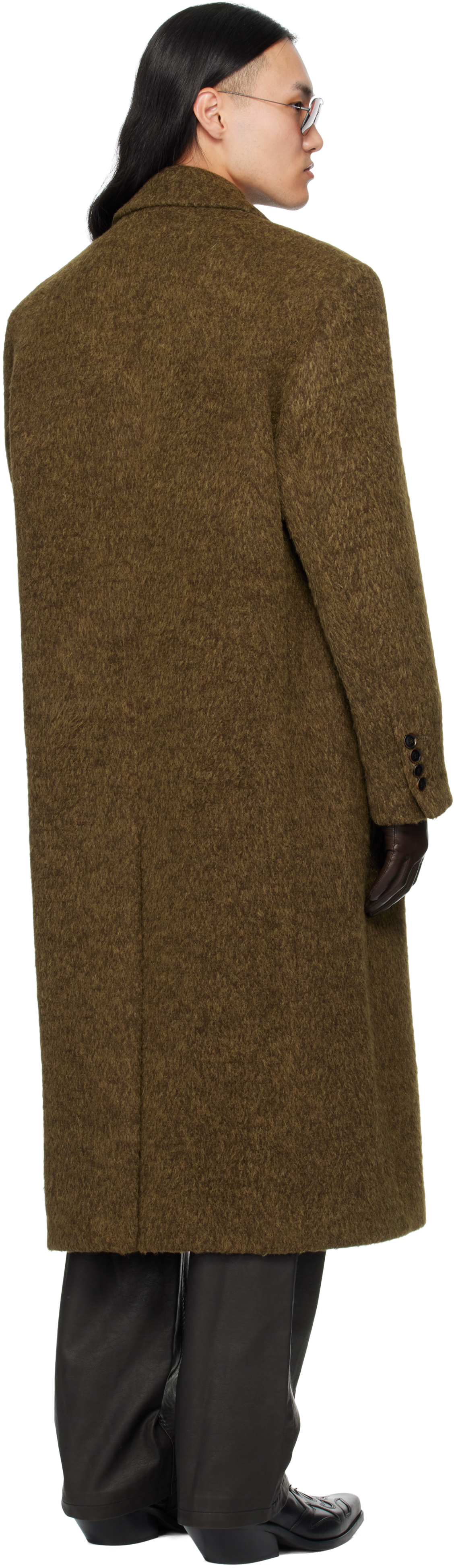 Mmic Khaki Noir Coat In Brown