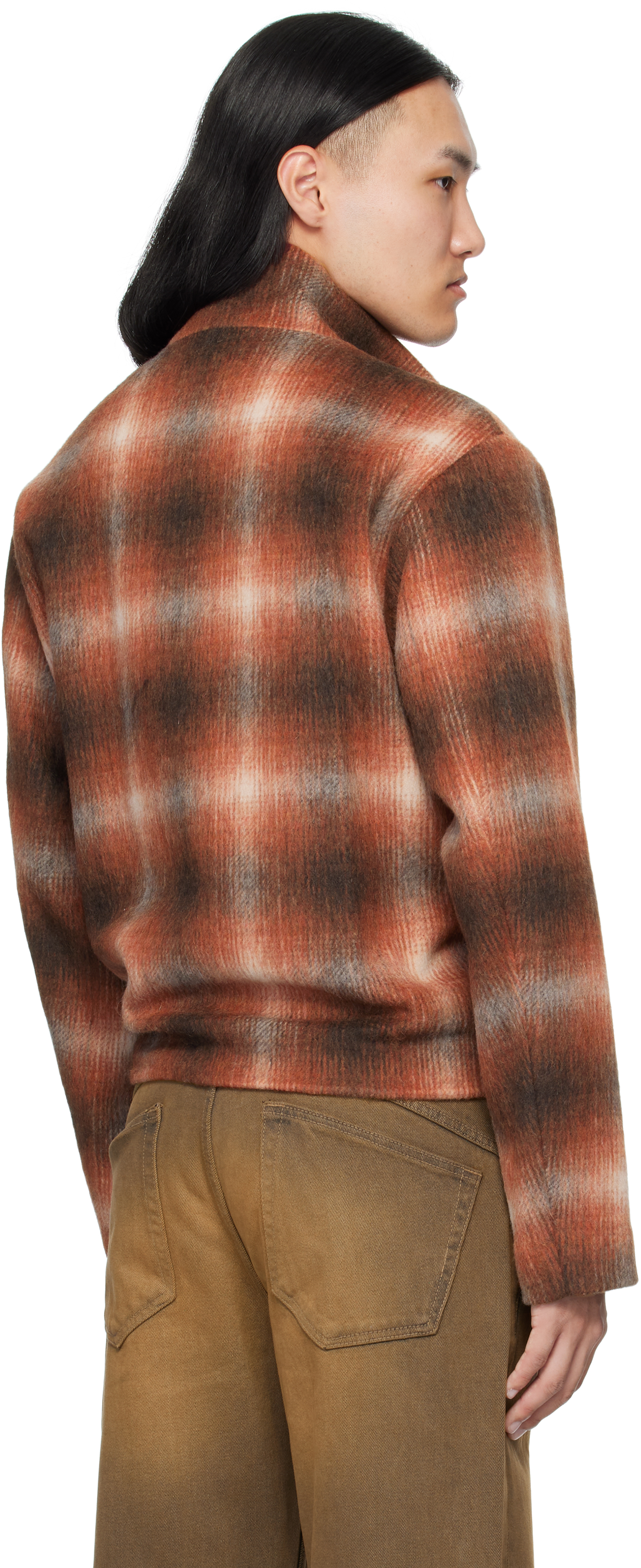 Mmic Red Luft Zip-up Jacket In Brown