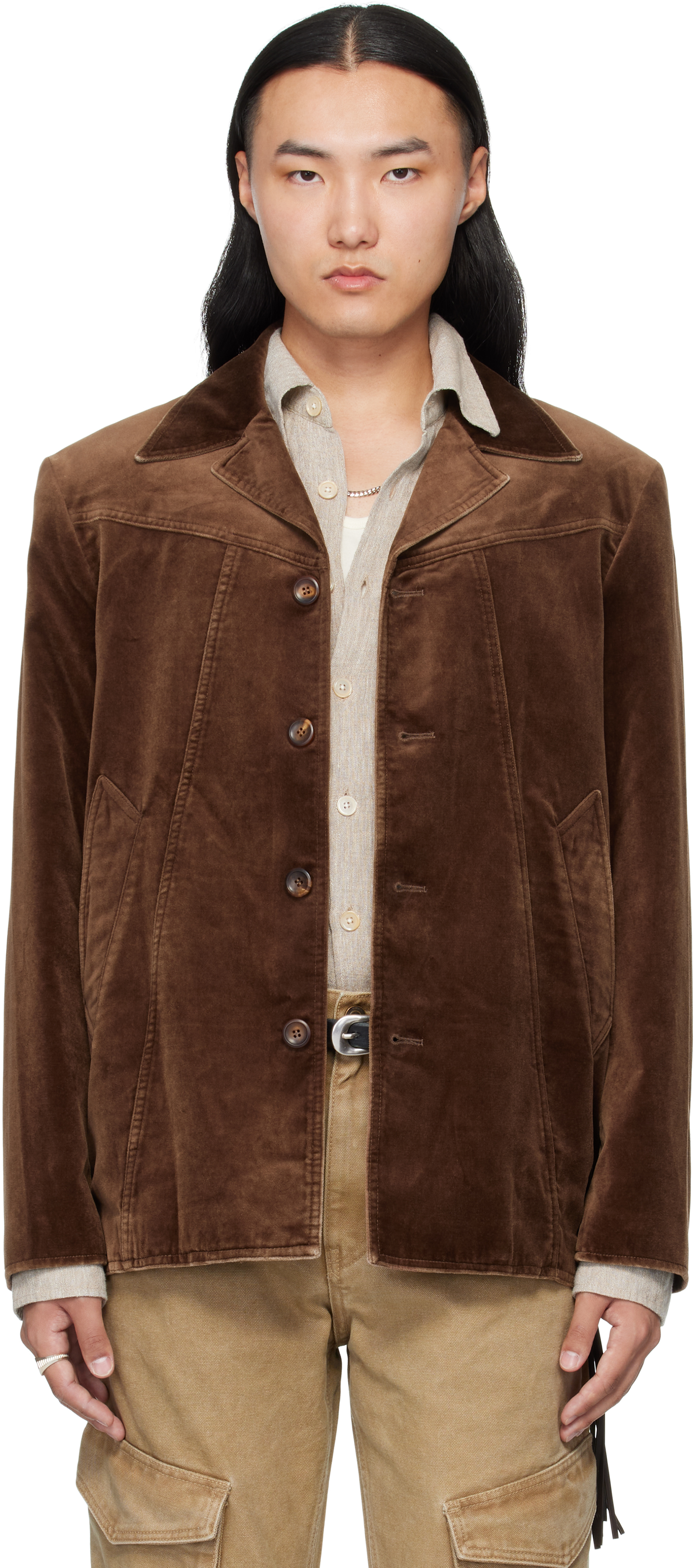 Mmic Brown Boulevard Jacket In Brown