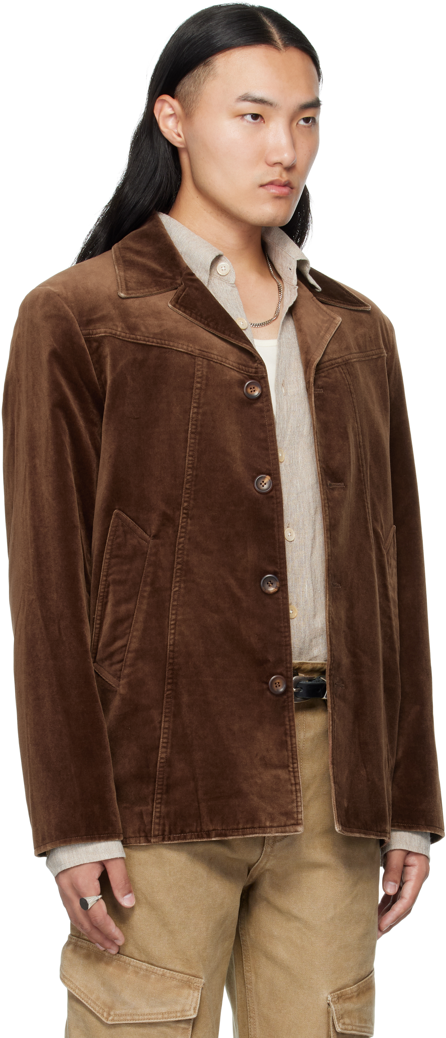 Mmic Brown Boulevard Jacket In Brown