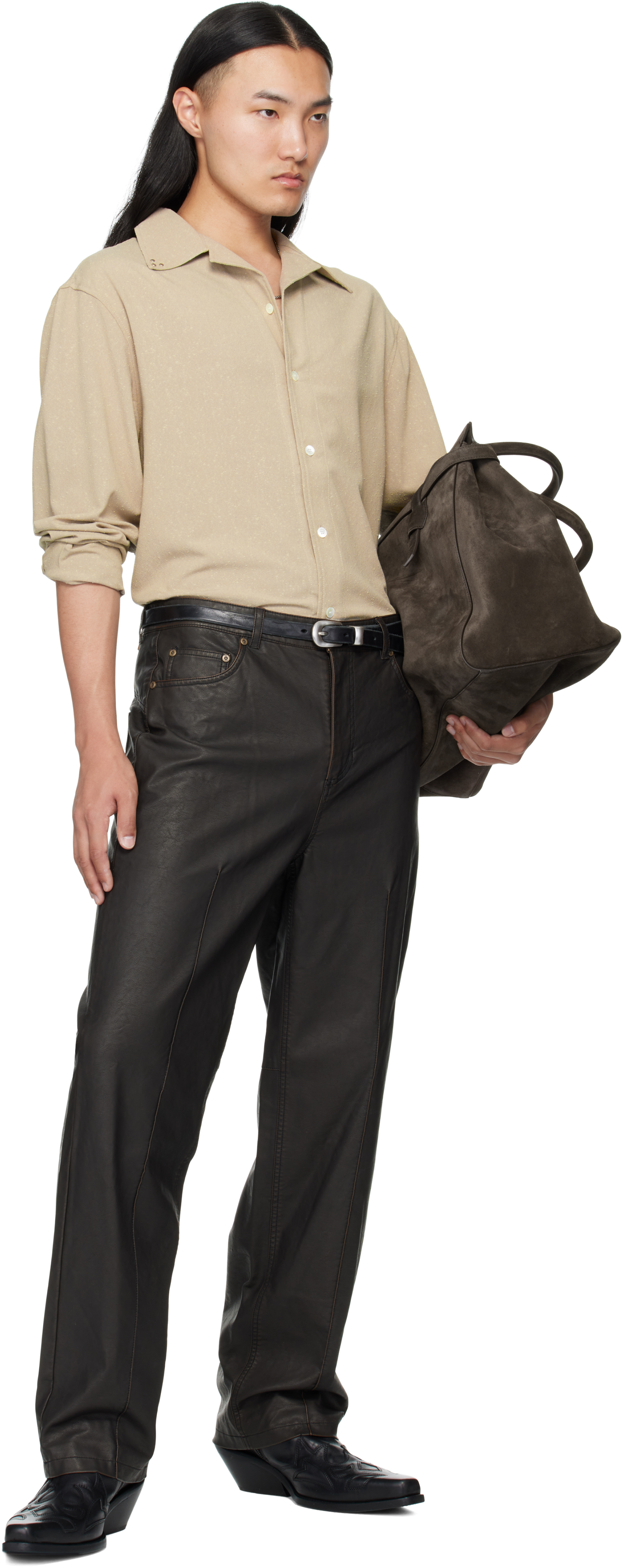 Mmic Beige Mode Shirt In Neutral