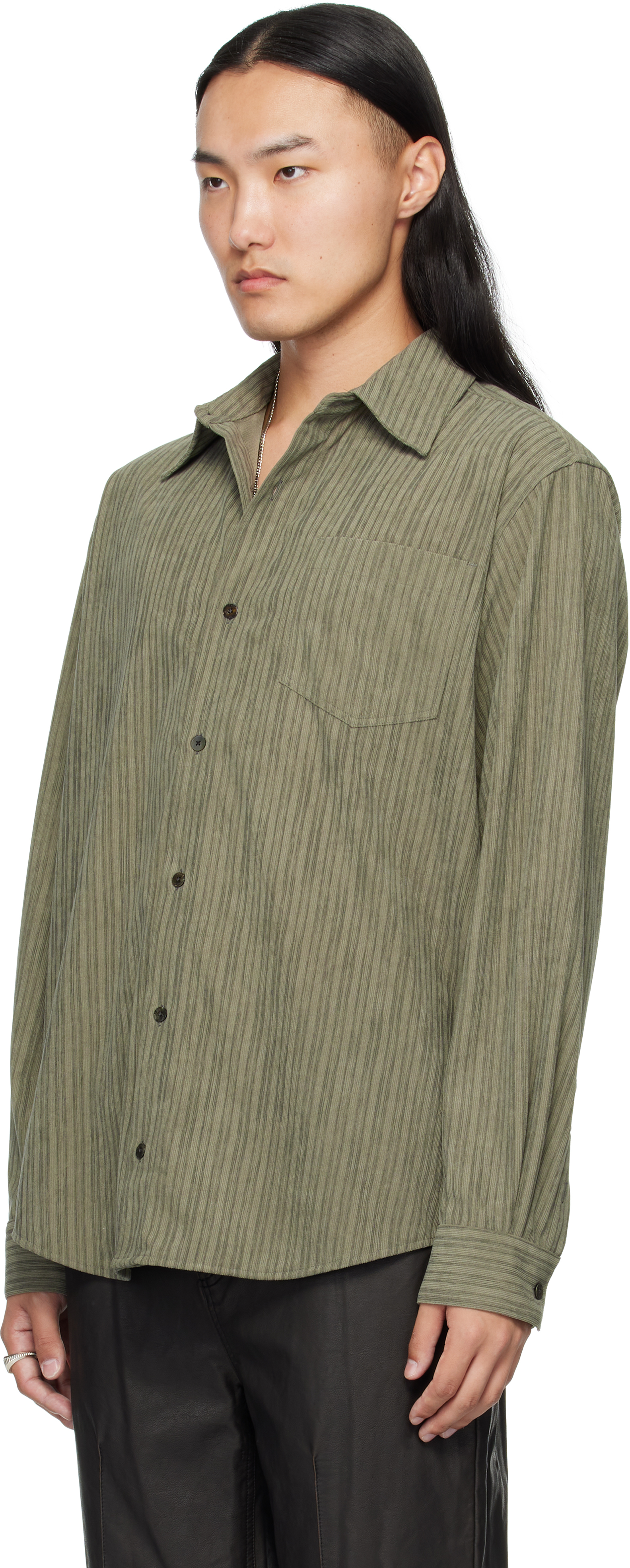 Mmic Khaki Rogue Shirt In Green
