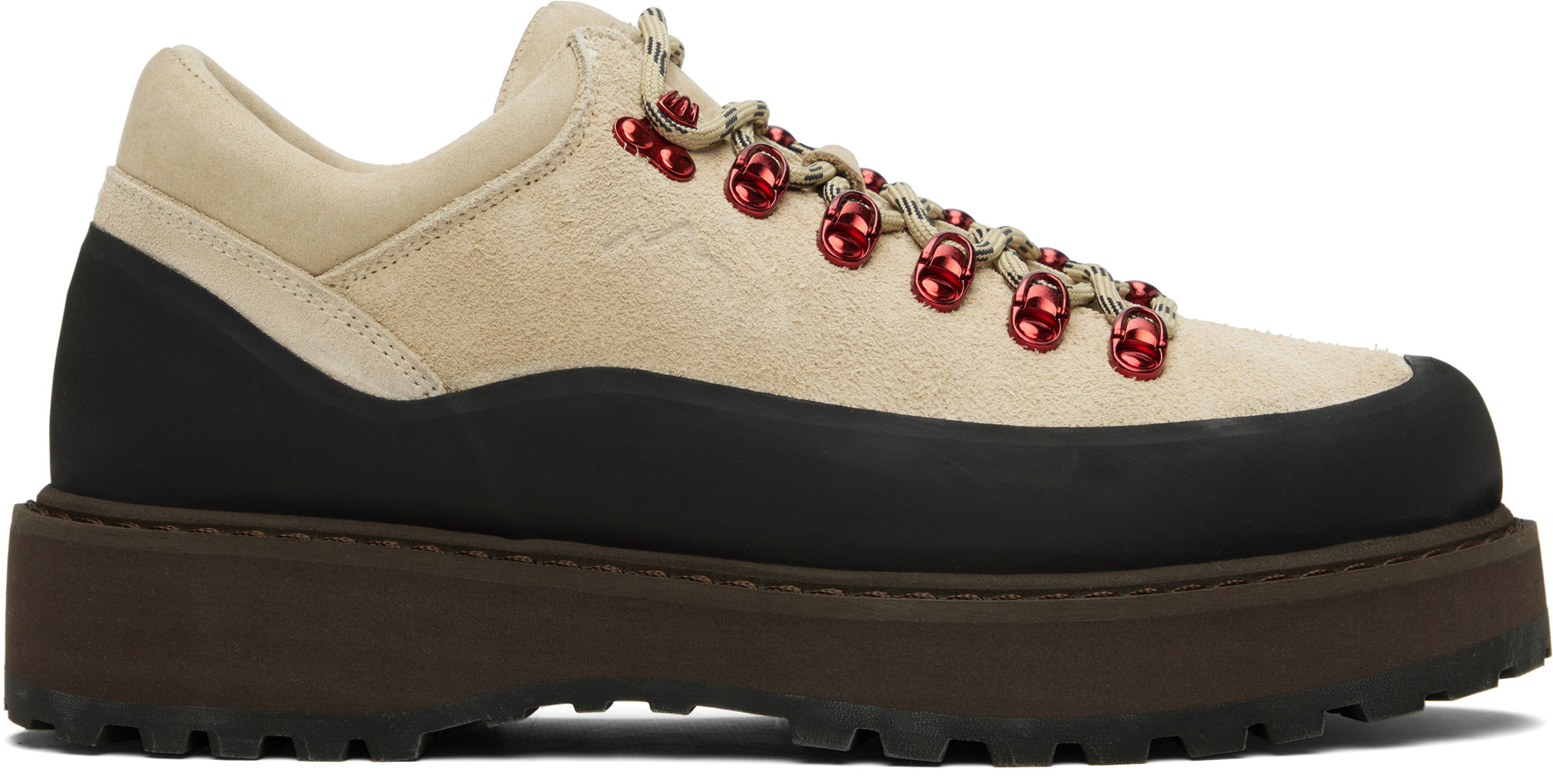 Diemme Beige Cornaro Gomma Derbys In Animal Print