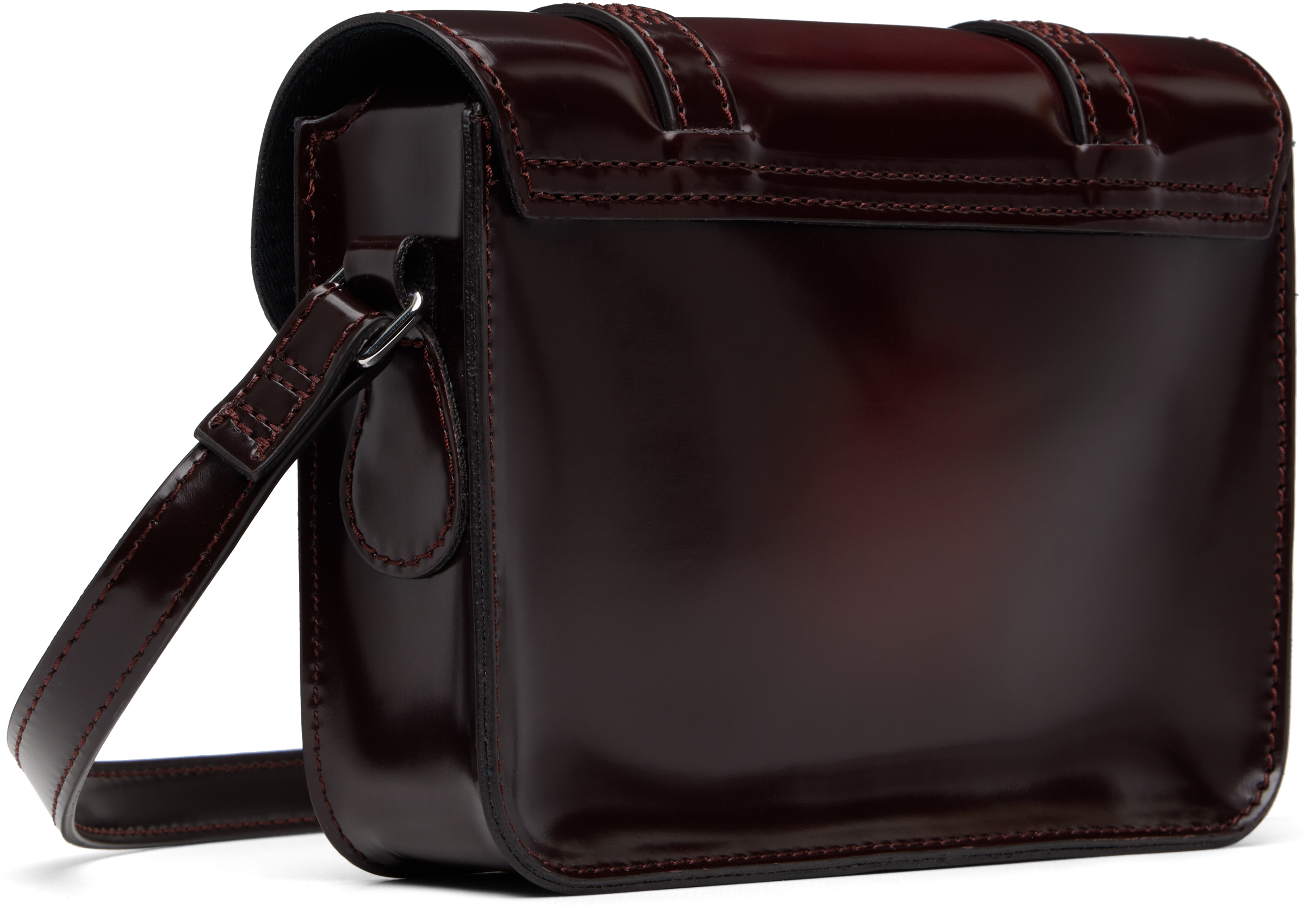Dr. Martens' Burgundy 7 Inch Vegan Crossbody Bag
