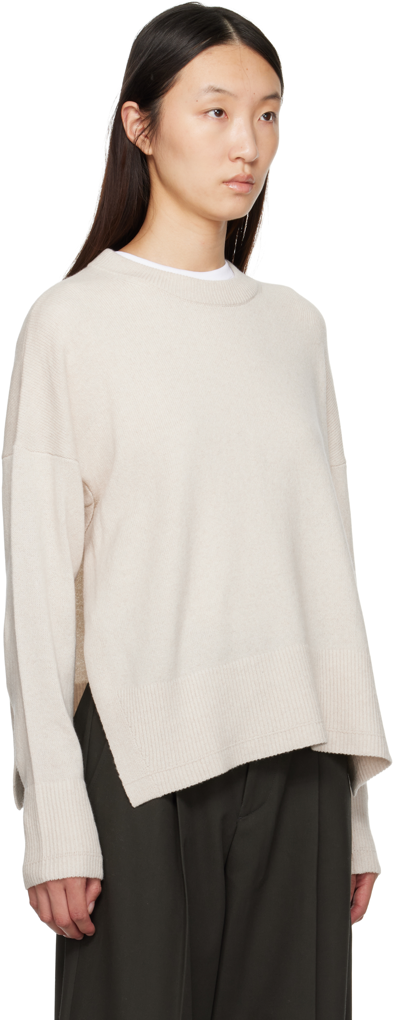 Maria Mcmanus Beige Swing Sweater In Neutral