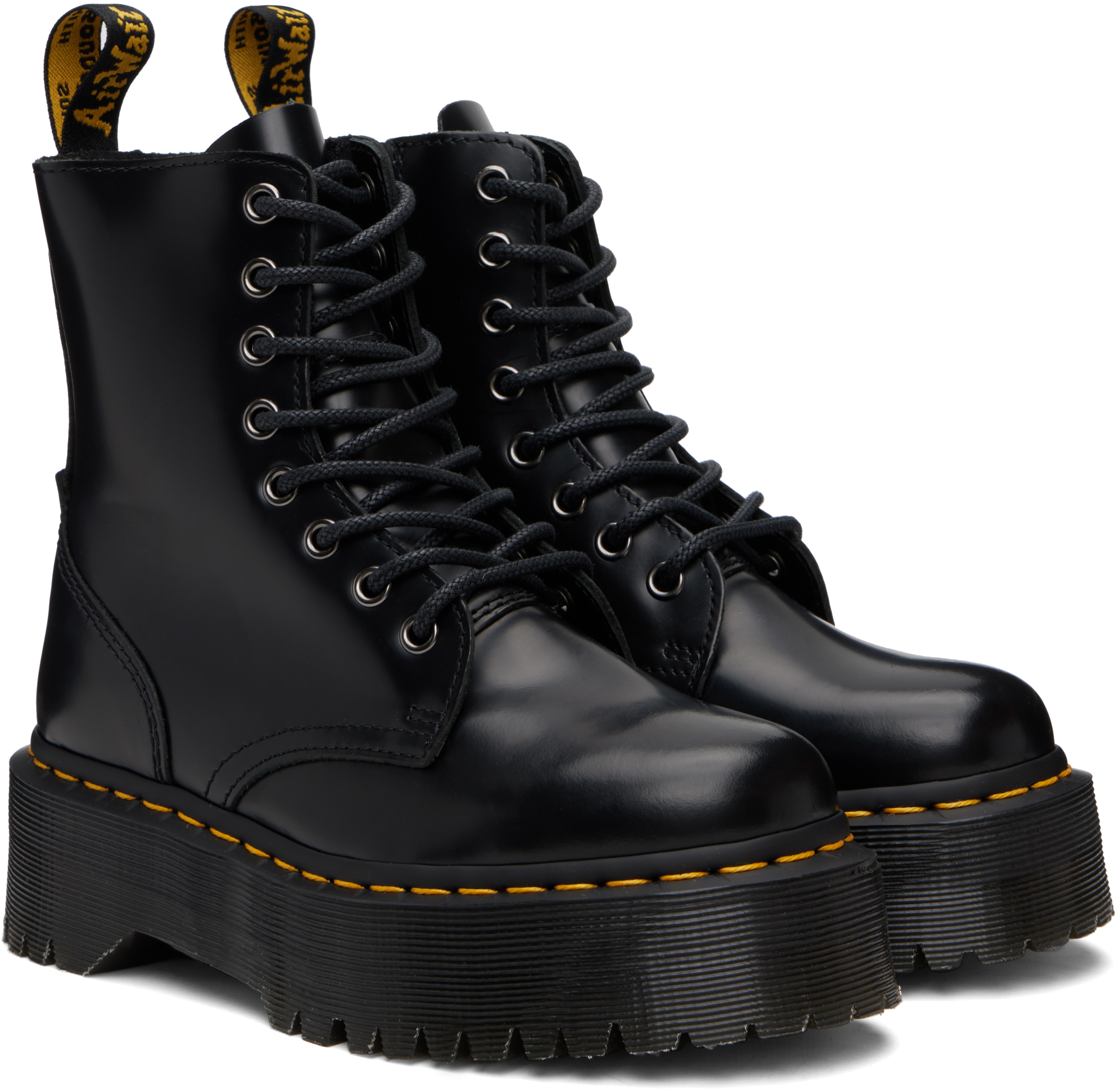 Dr. Martens' Dr. Martens Woman Ankle Boots Black Size 7 Textile Fibers In Black