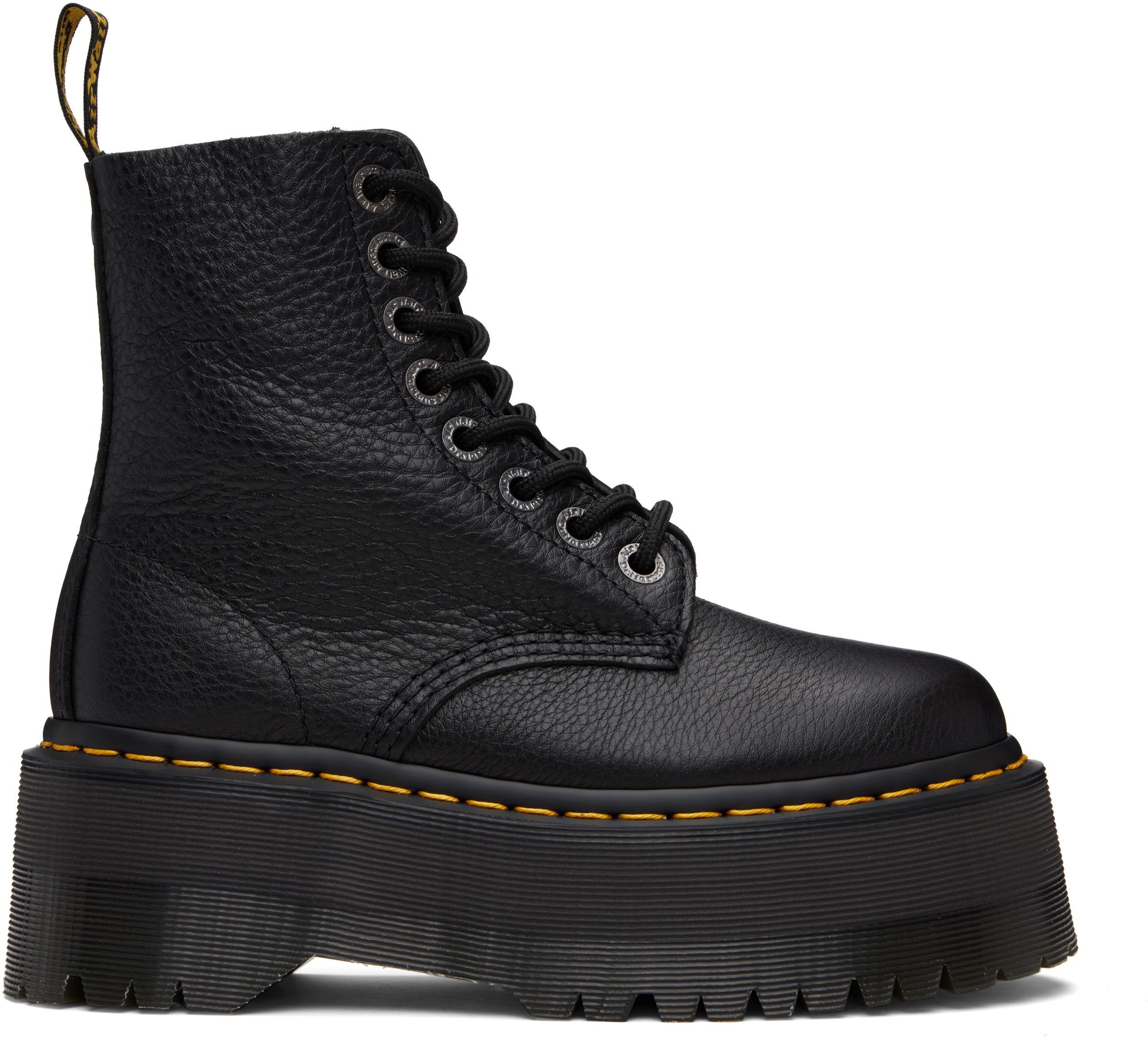 Dr. Martens' Black 1460 Max Leather Platform Boots