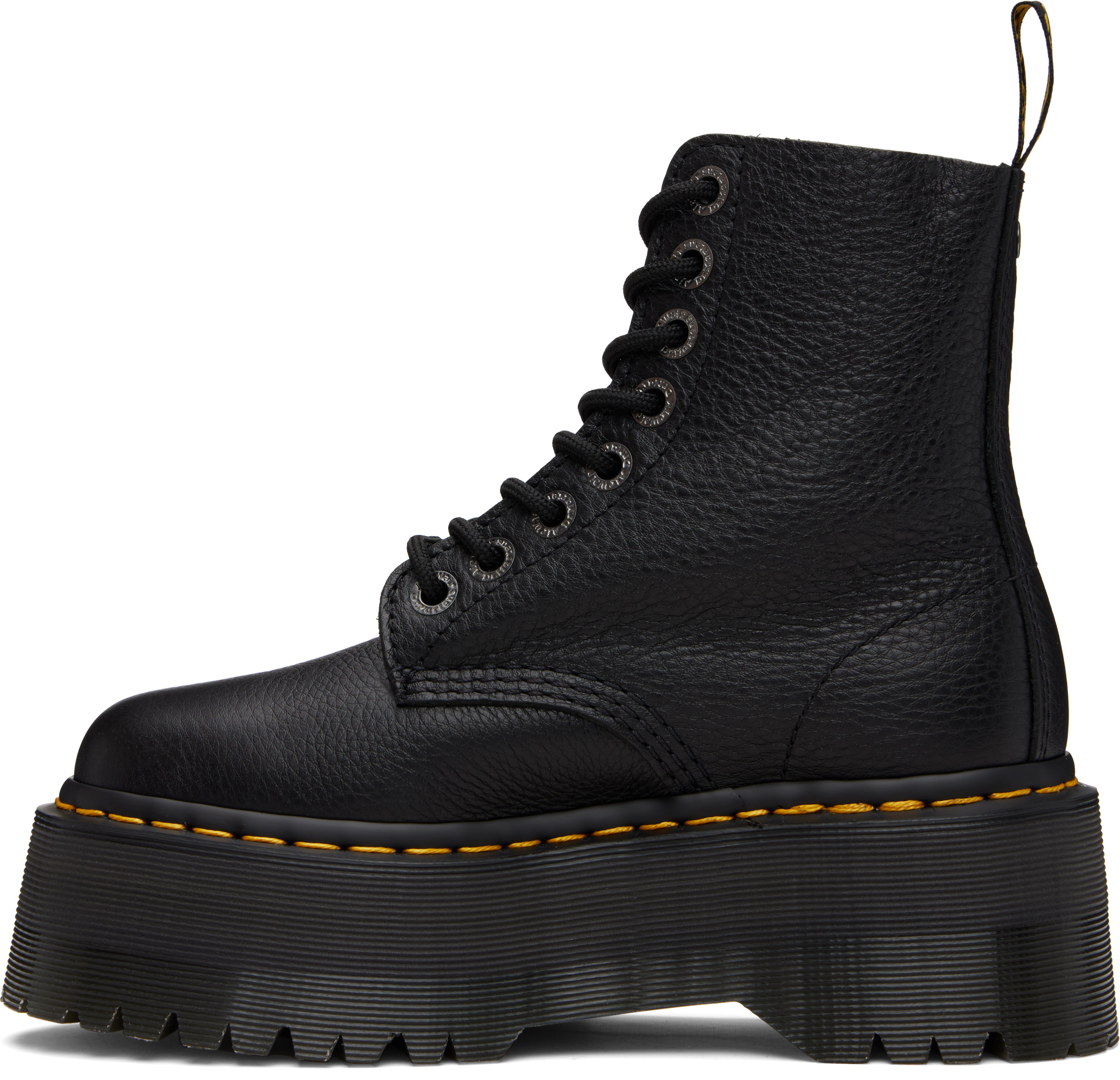 Dr. Martens' Black 1460 Max Leather Platform Boots In Black