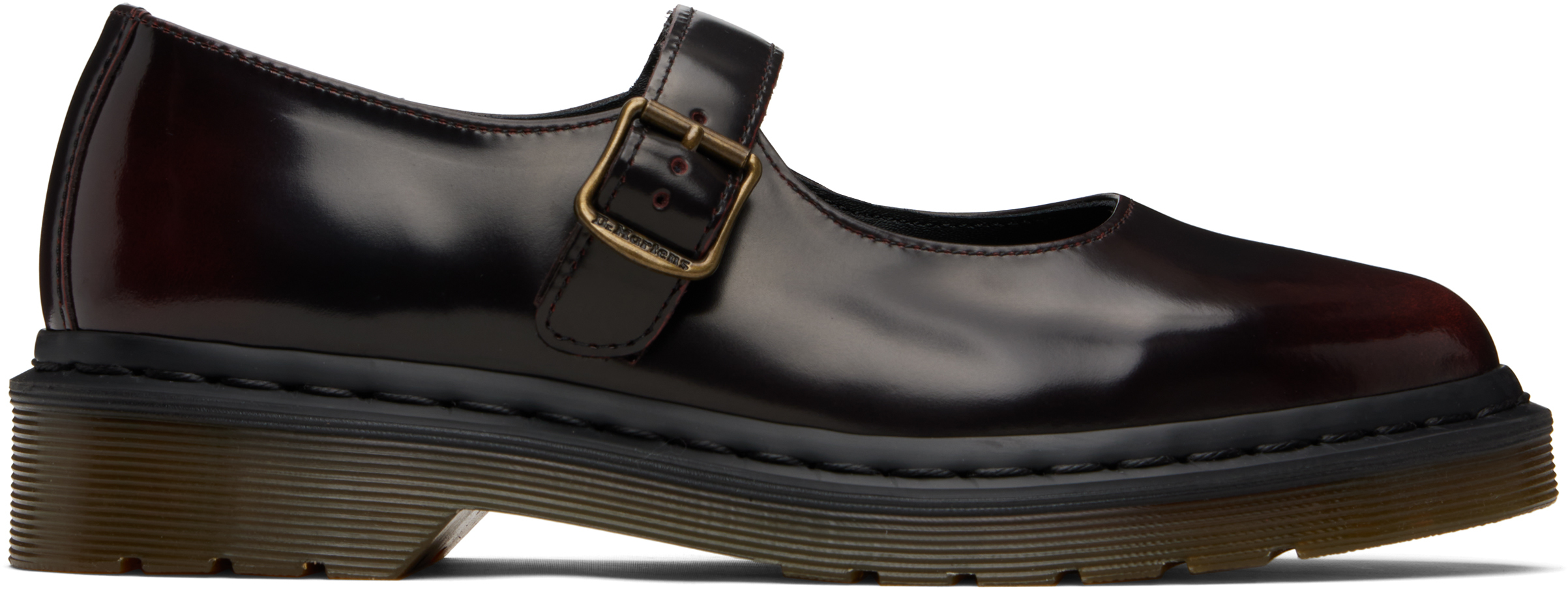 Burgundy Elphie Mary Jane Loafers