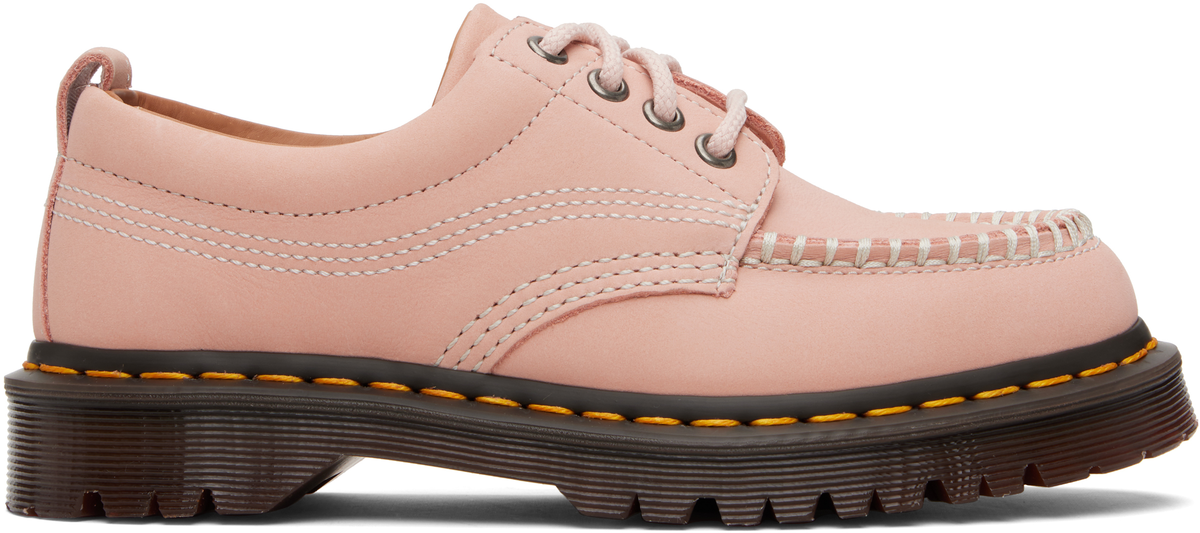 【関税込み】Dr. Martens ピンク Lowell ダービー Dr. Martens: ピンク Lowell ダービー | SSENSE 日本
