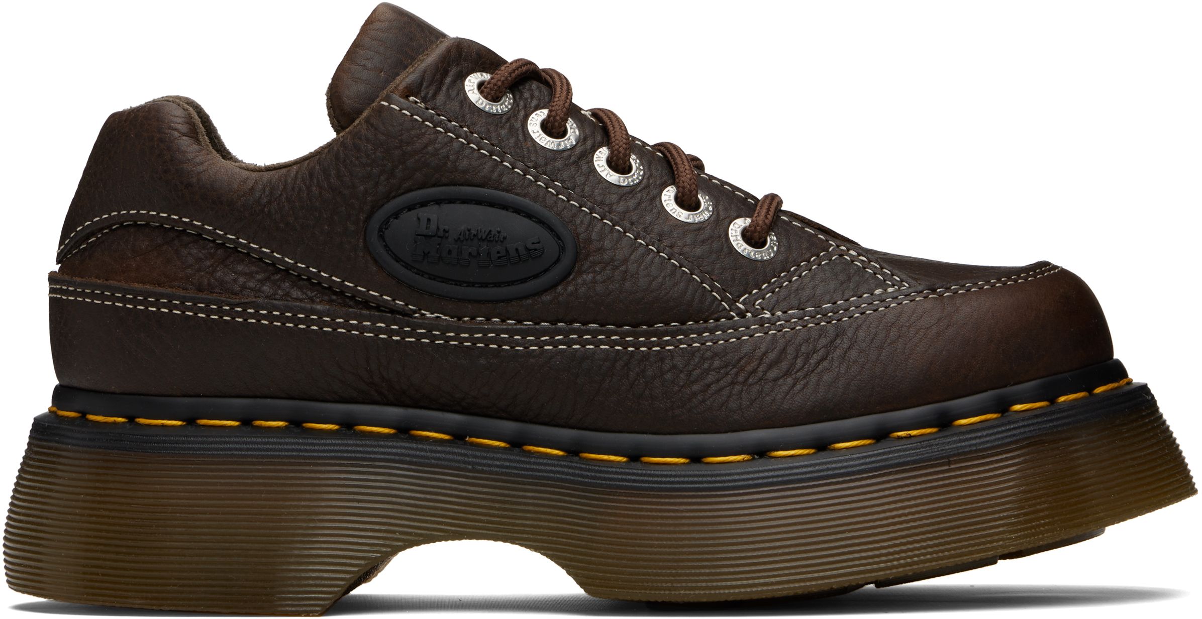 Brown Buzz 5-Eye Grizzly Leather Derbys