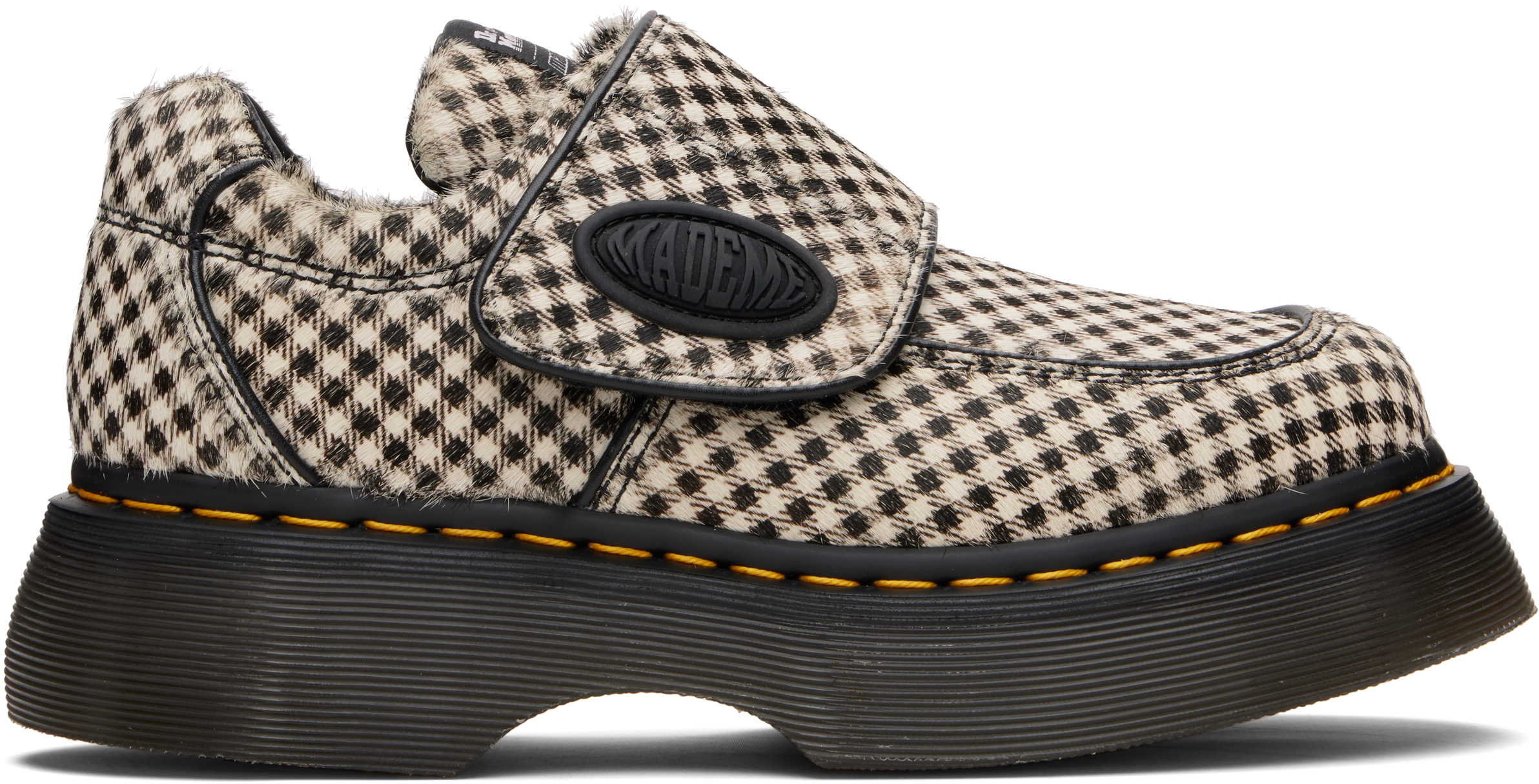 White Buzz Strap MadeMe Derbys