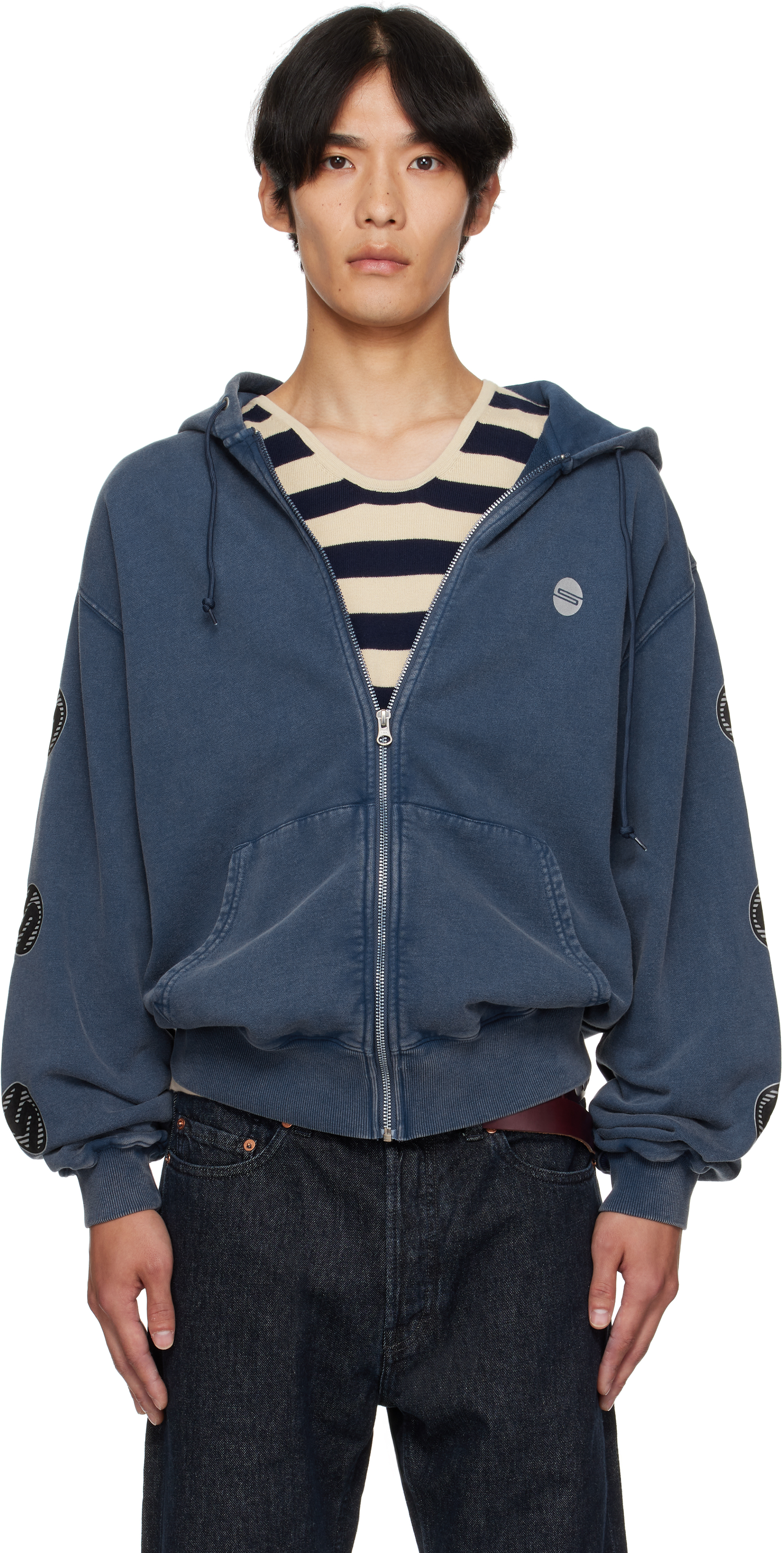 【関税込み】Stanley Raffington フーディ & ジップアップ S-GINNI-ZIP-OD スウェットジップアップ｜グレー｜メンズ｜DIESEL