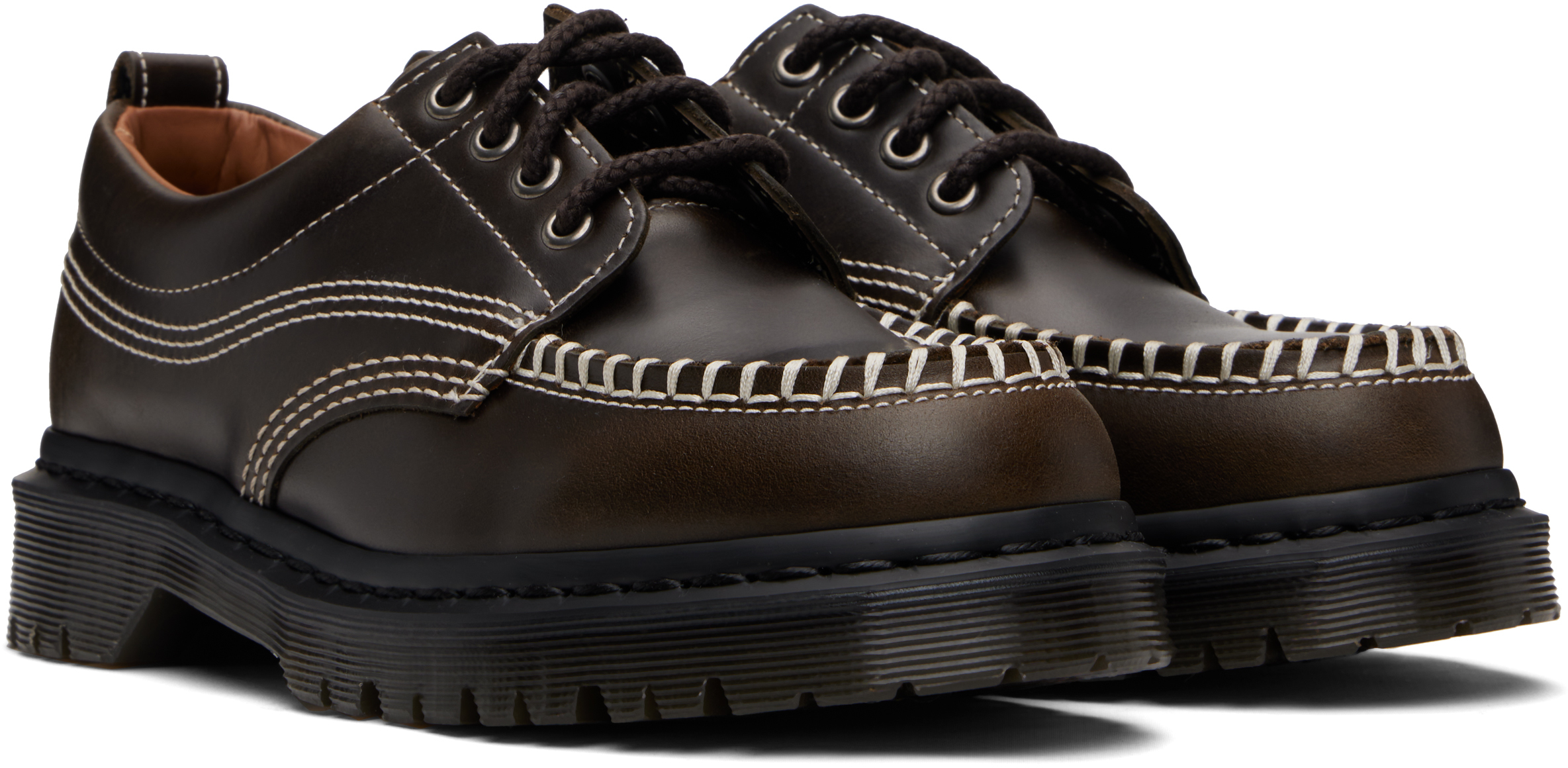 Dr. Martens Lowell 4 Eye Shoe In Brown