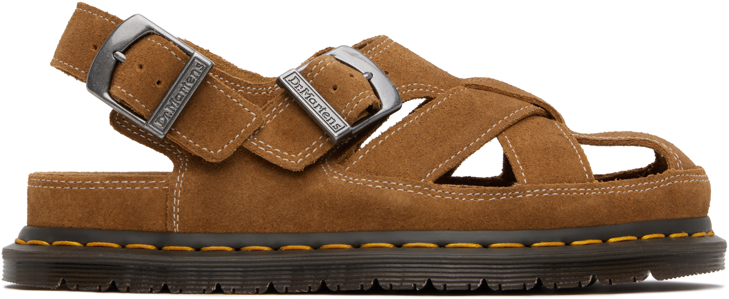 Tan Archive Fisherman Suede Sandals
