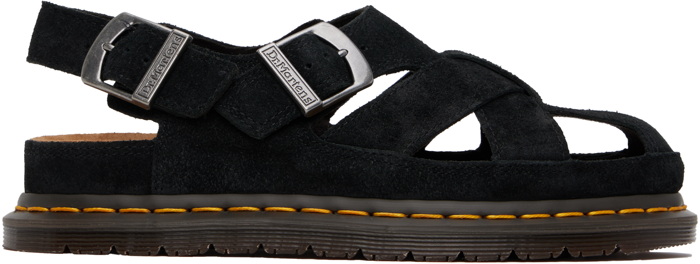 Black Archive Fisherman Suede Sandals