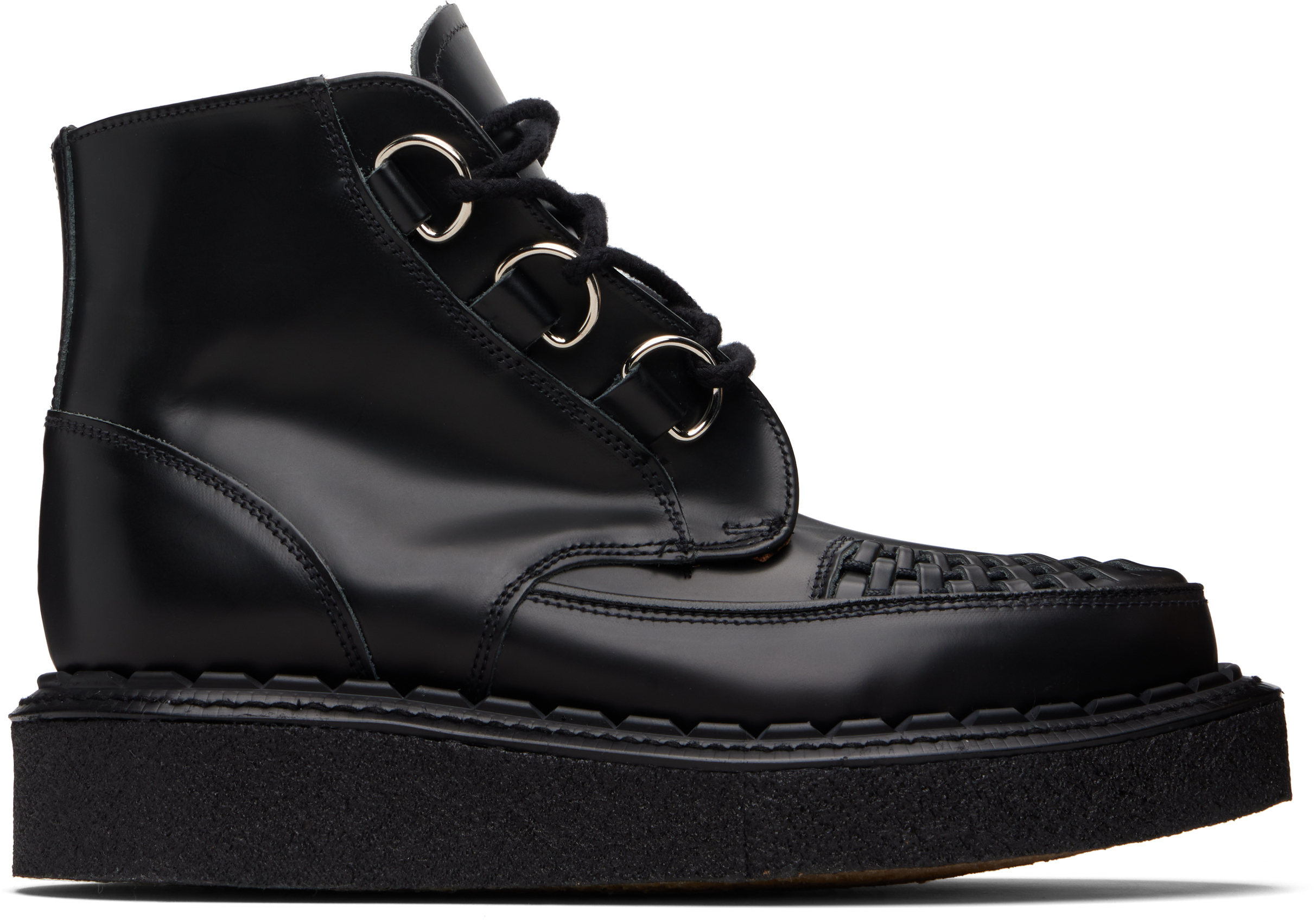 George Cox Black Skipton Boots In Multi