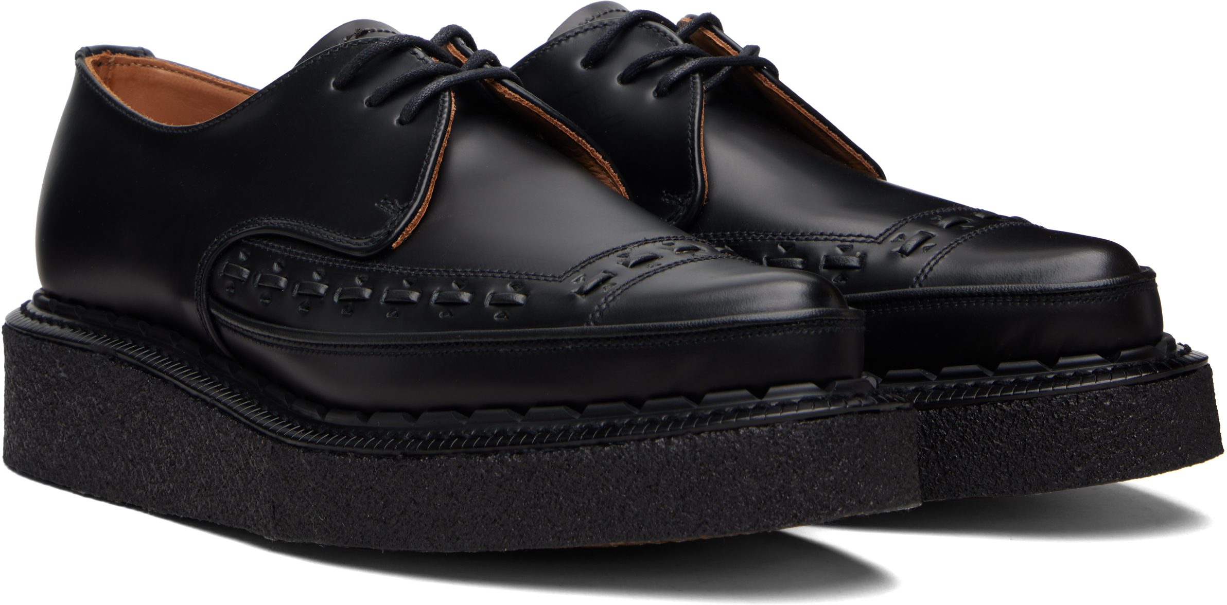 George Cox Black Diano Derbys In Black