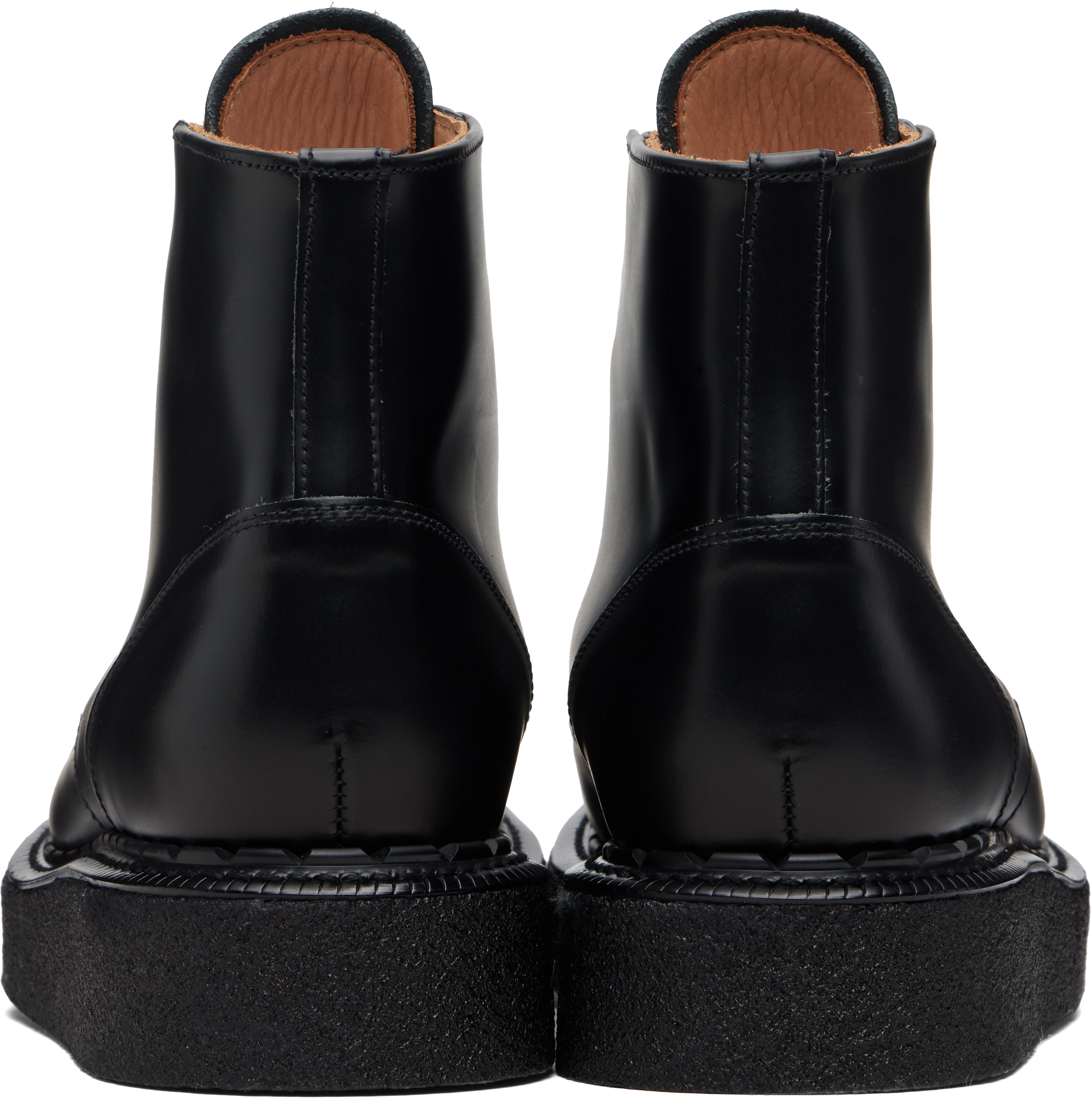 George Cox Black Skipton Eyelet Boots In Black