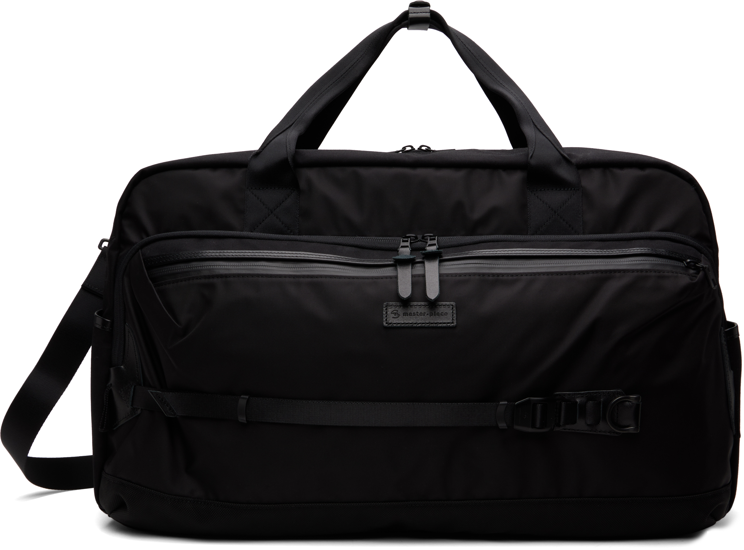 Master-piece Black Potential 2way Duffle Bag In Black