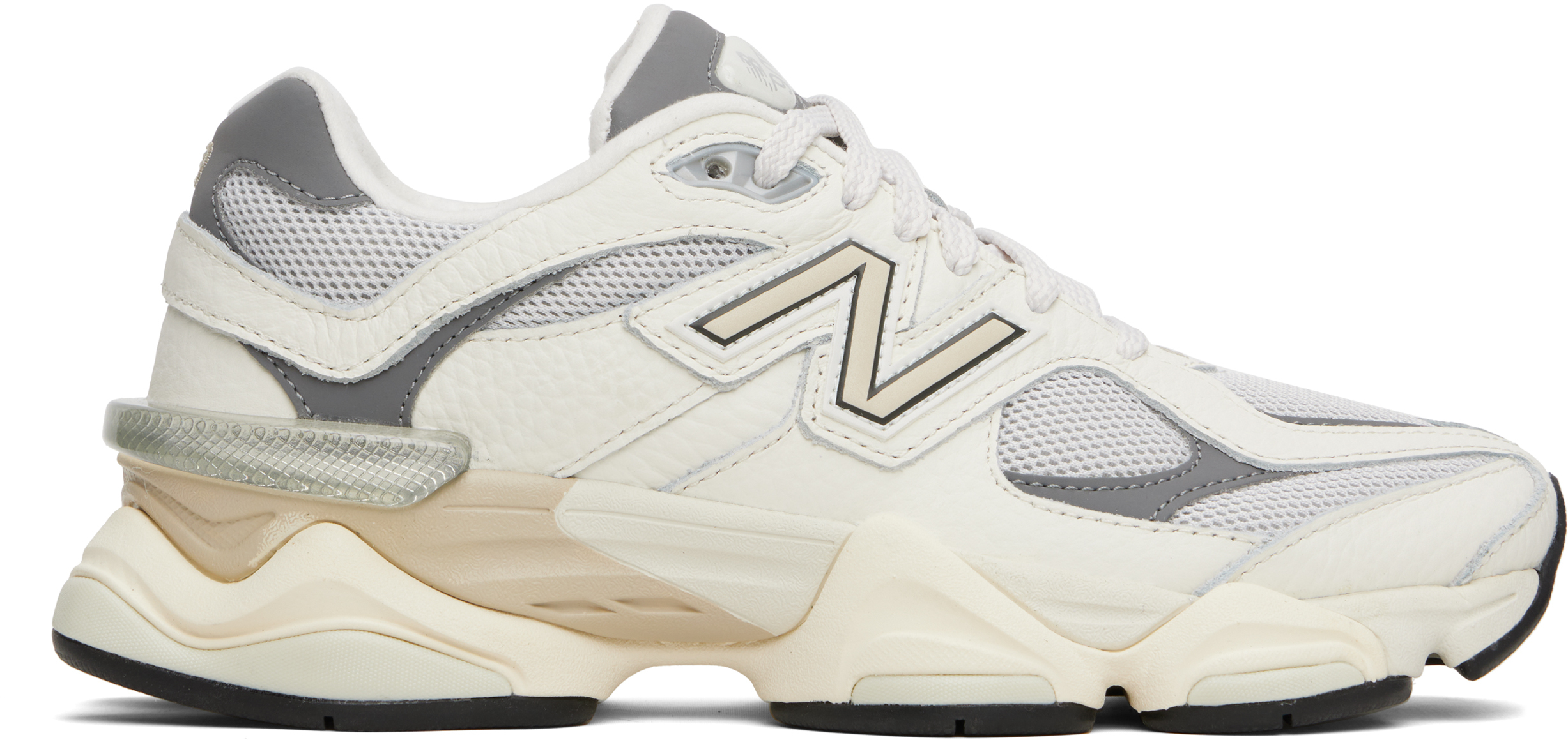 White & Gray 9060 Sneakers