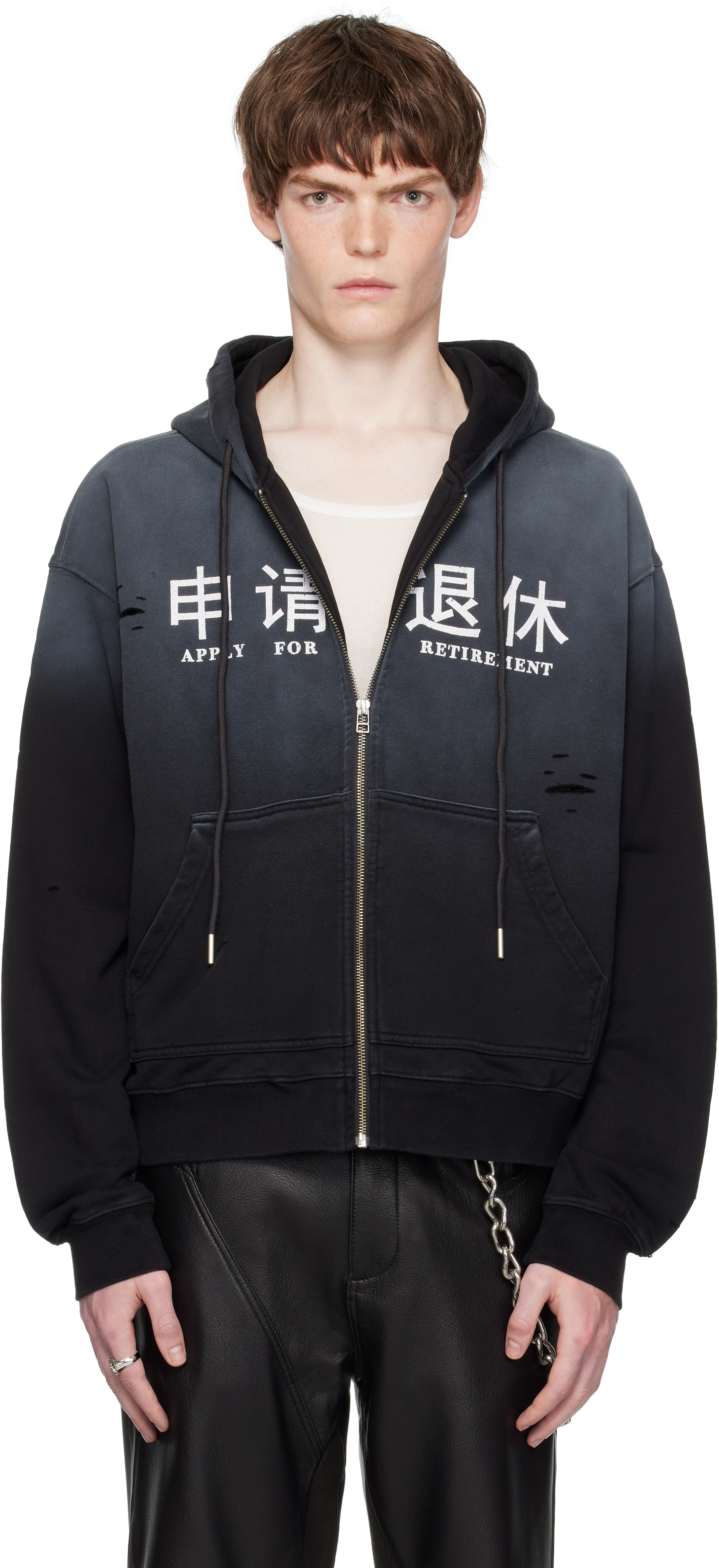 ROCKSTEADYのブラック 'Retirement' フーディがセール中