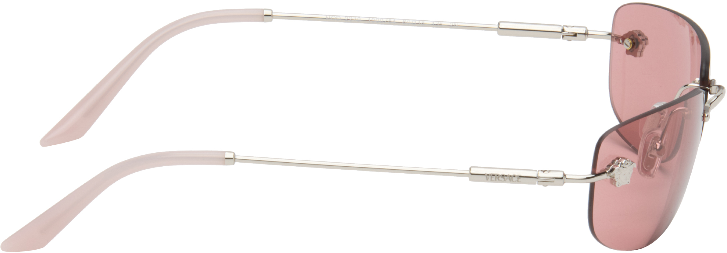 Versace Pink Runway Sunglasses In Multi