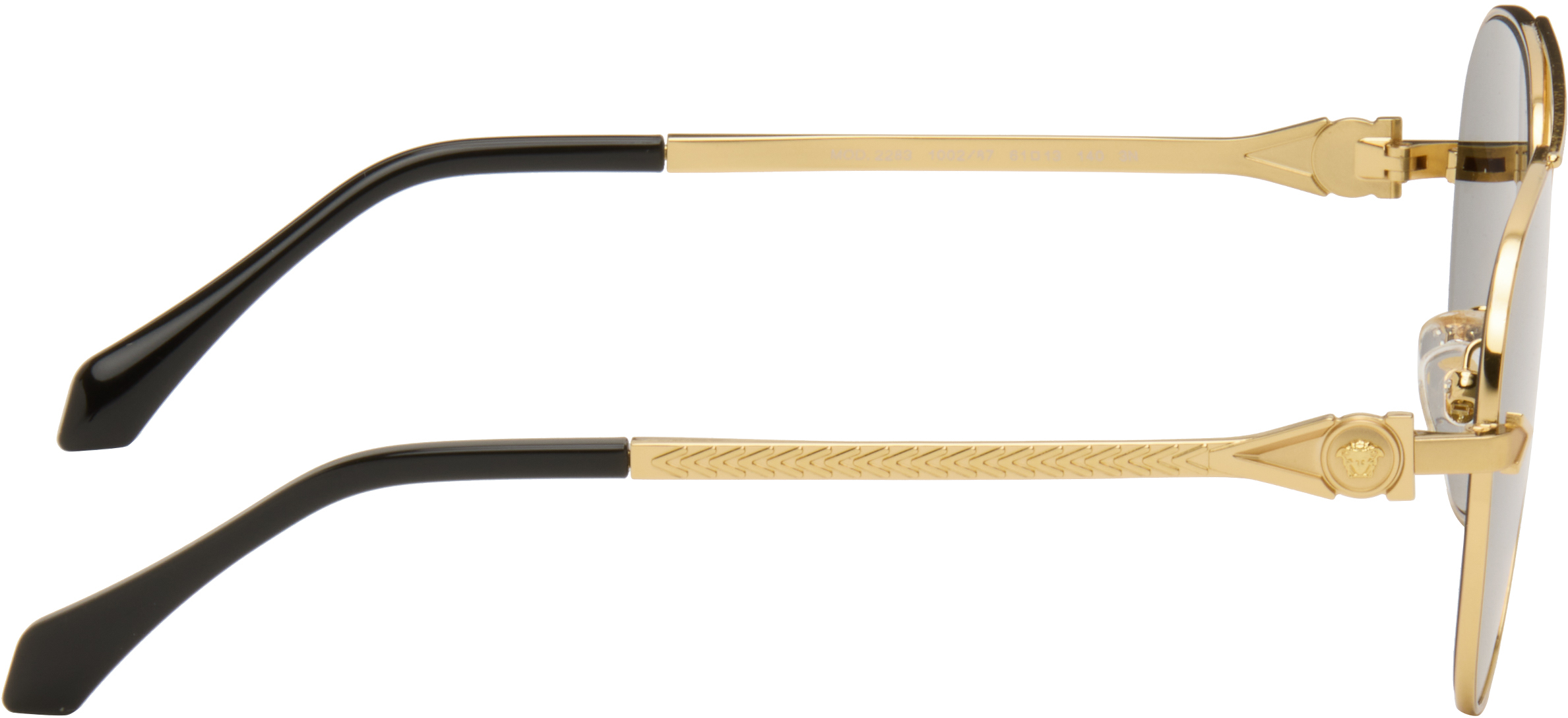 Versace Gold Avanti Pilot Sunglasses