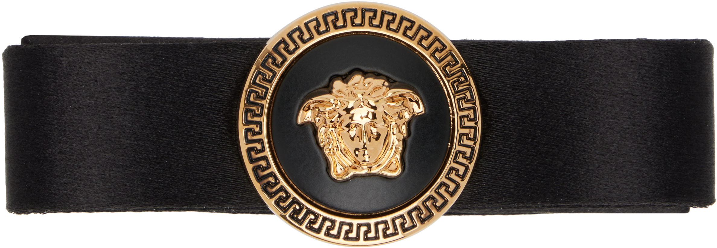 Black Gianni Ribbon Hair Clip