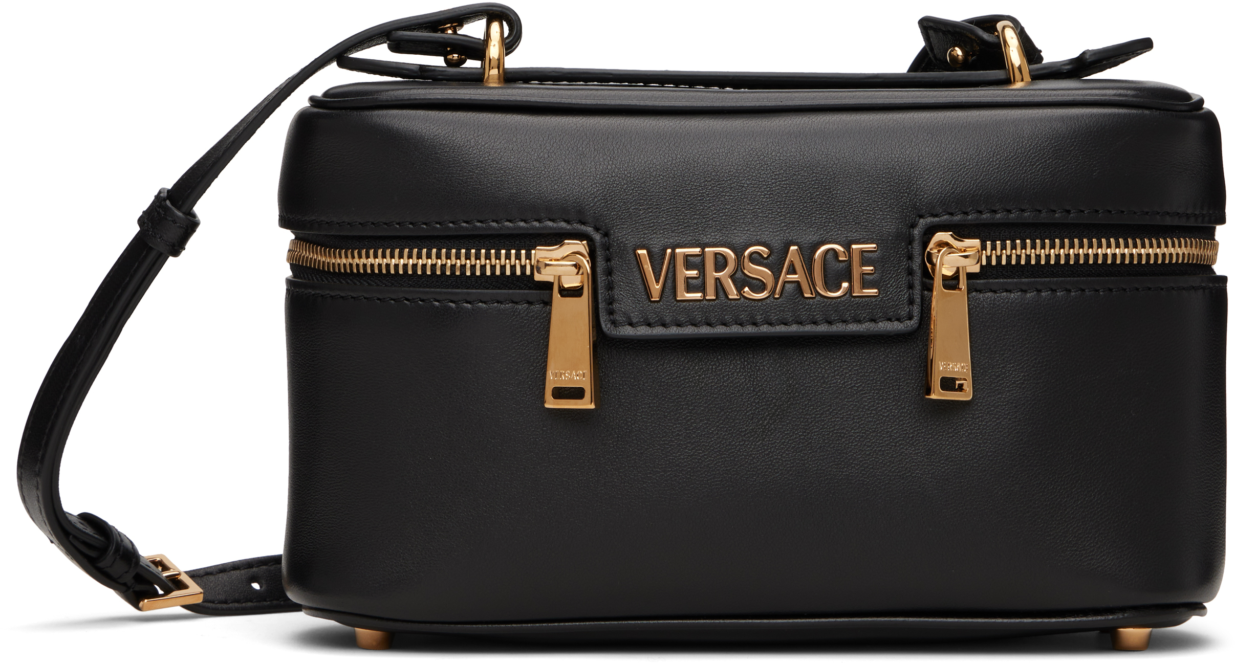 Pink 'Versace' Tag Vanity Bag