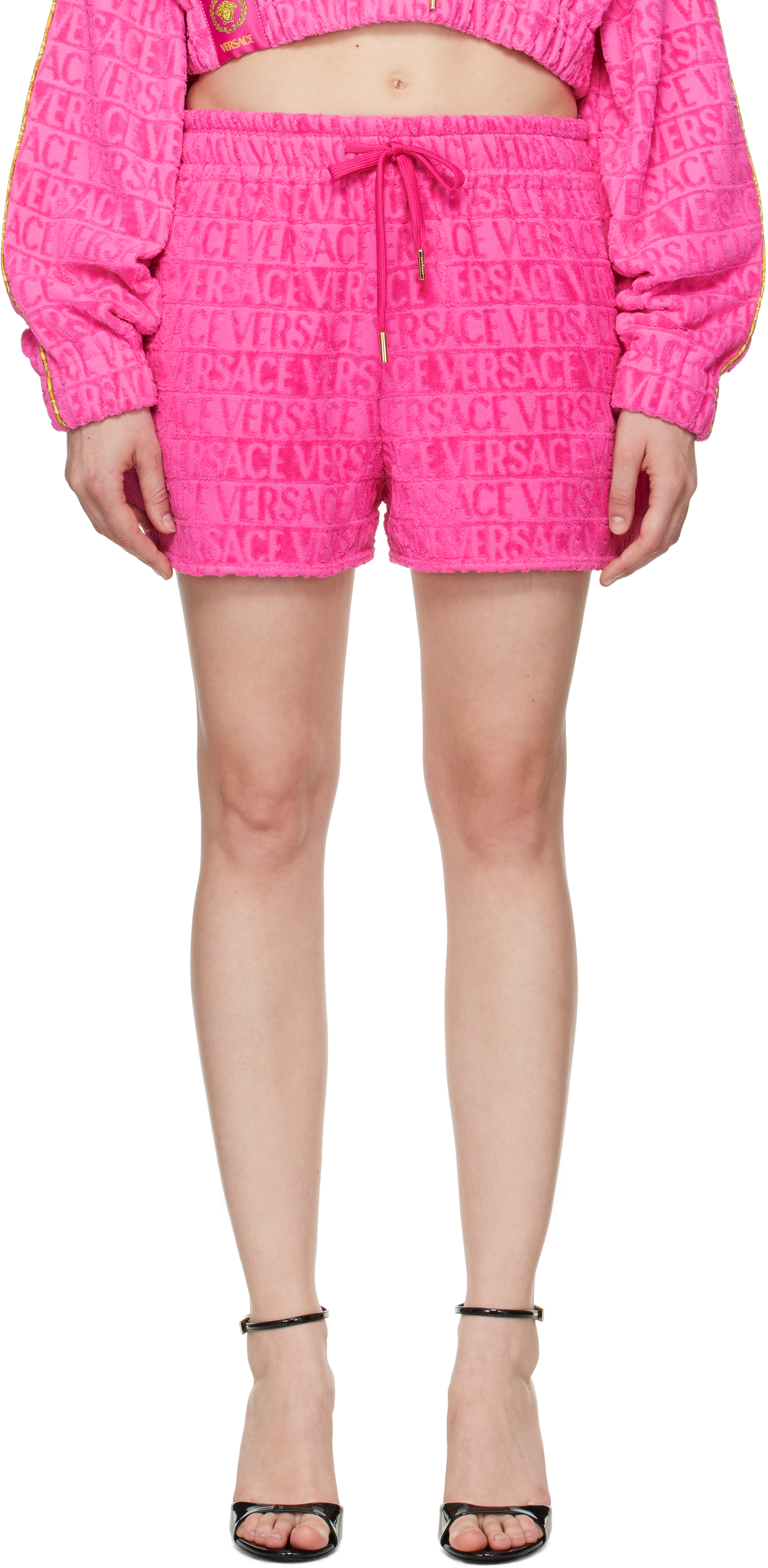 Black 'I Heart Baroque' Shorts