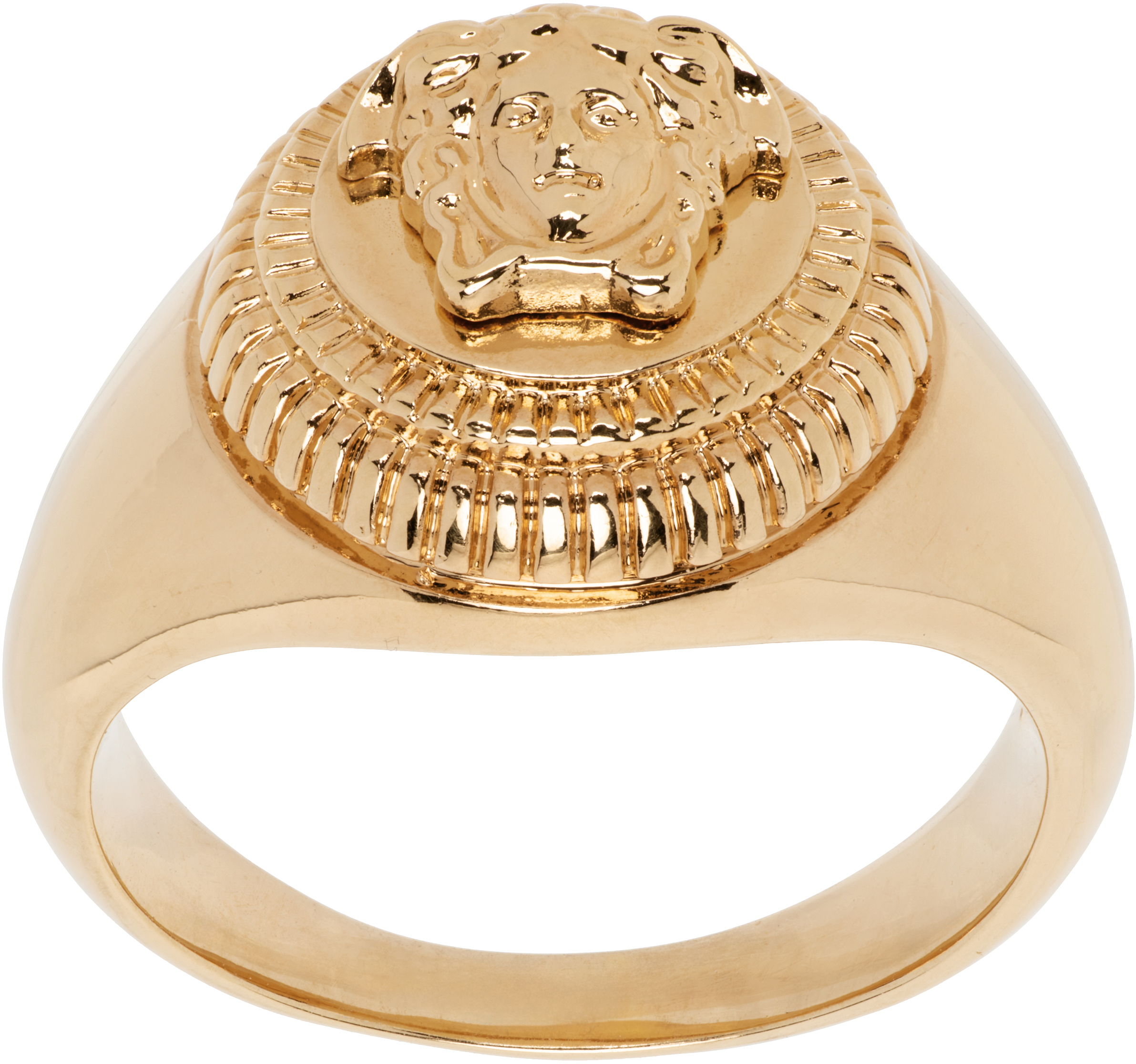 Versace Medusa Biggie Ring In Gold