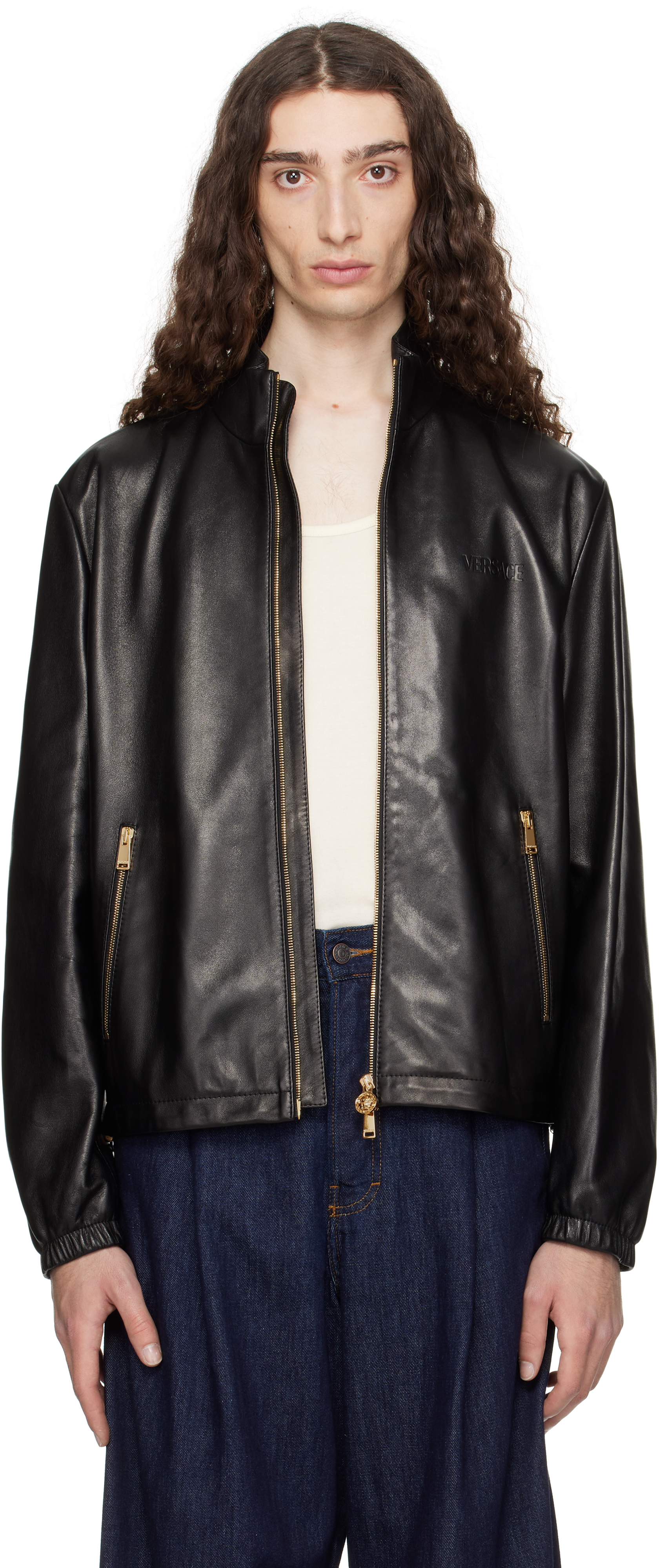 Black Plongé Leather Jacket