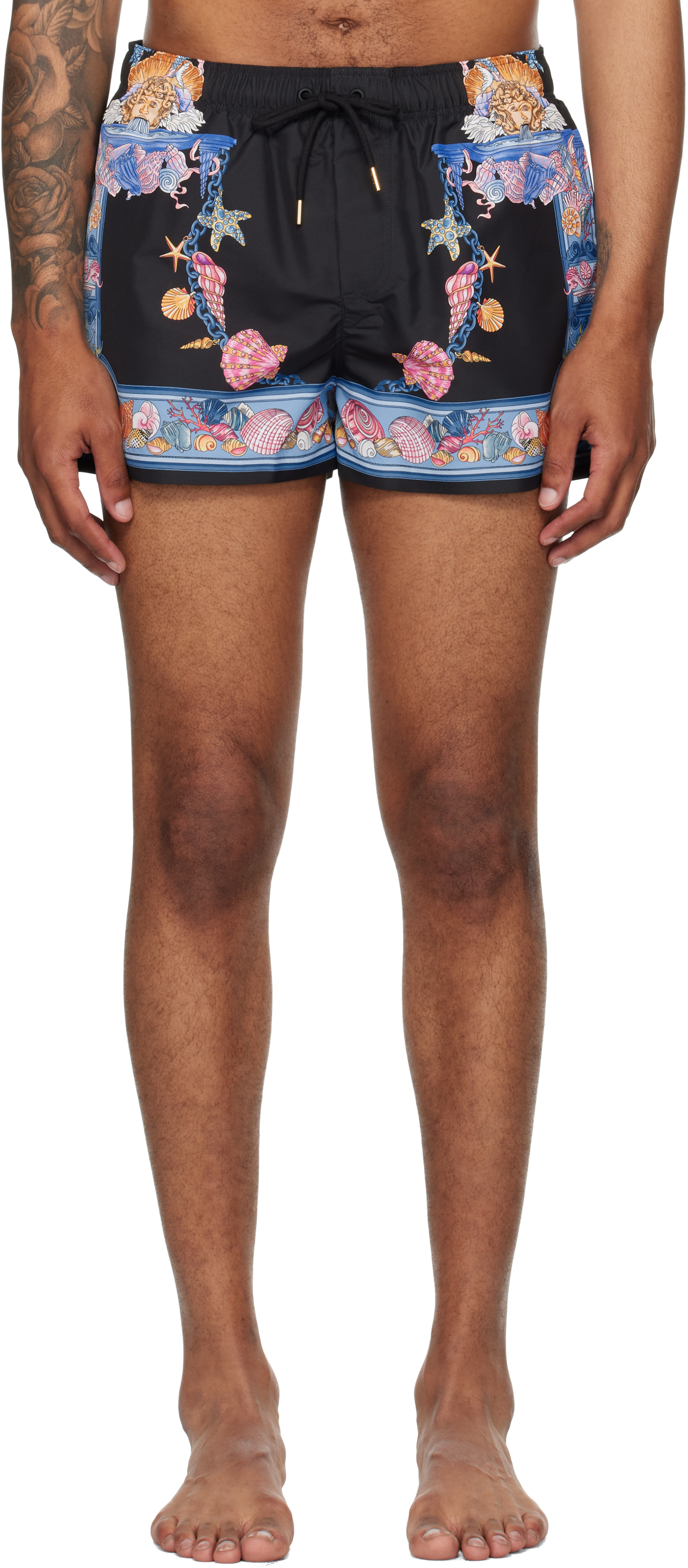 Black & Blue Coral Theatre Swim Shorts
