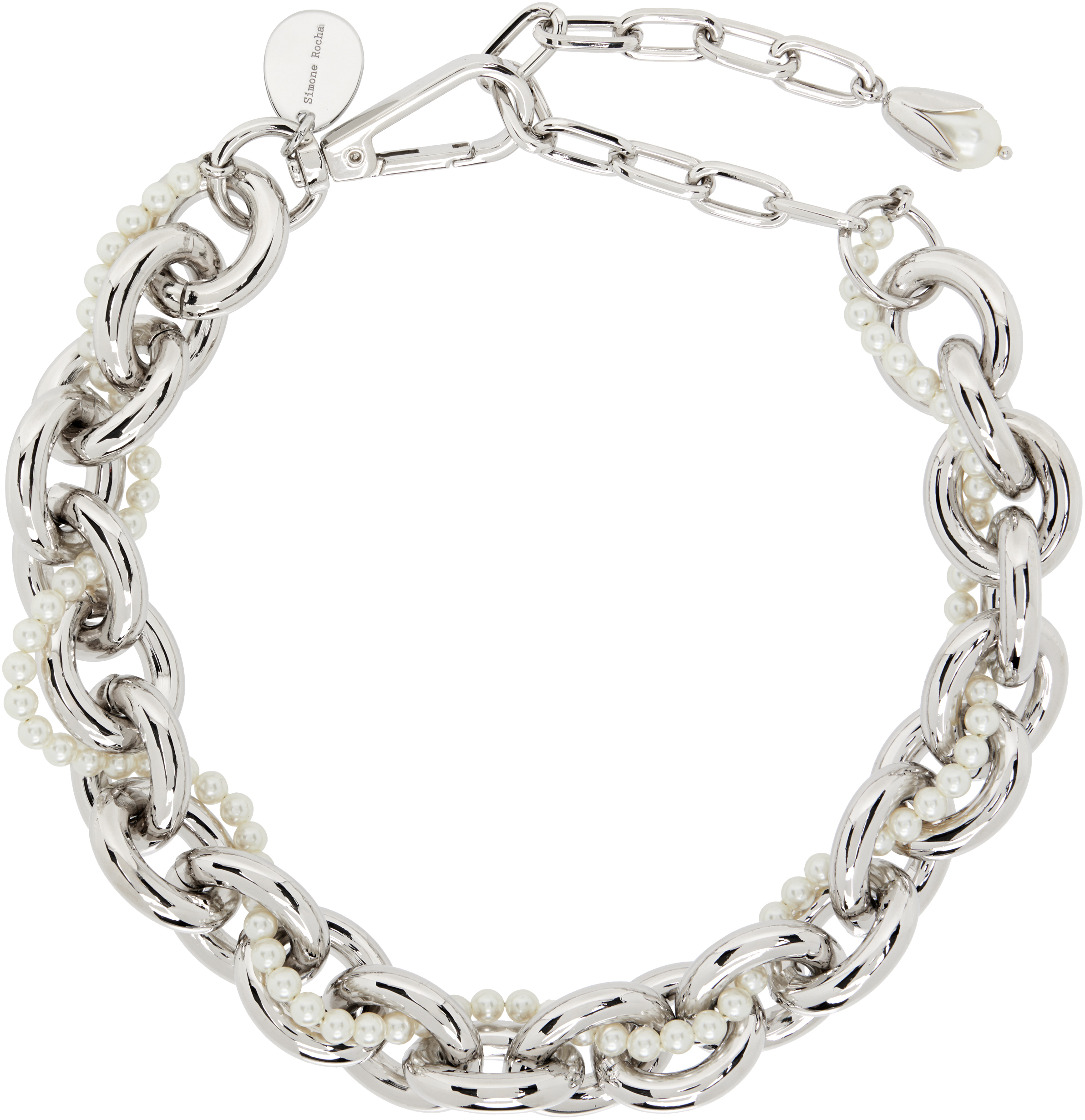 Simone RochaのPearl & Chain チョーカーネックレスがセール中