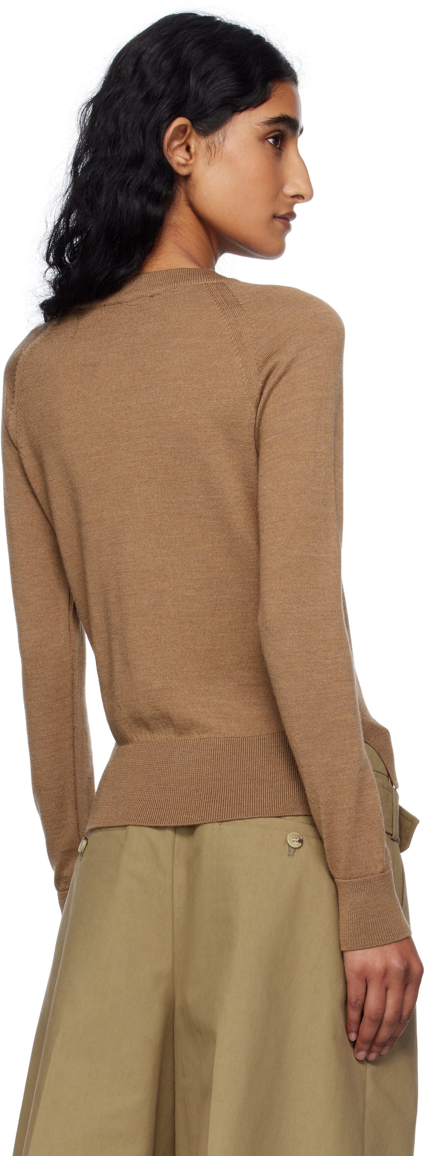 Simone Rocha Brown Embellished Classic Sweater In Multi