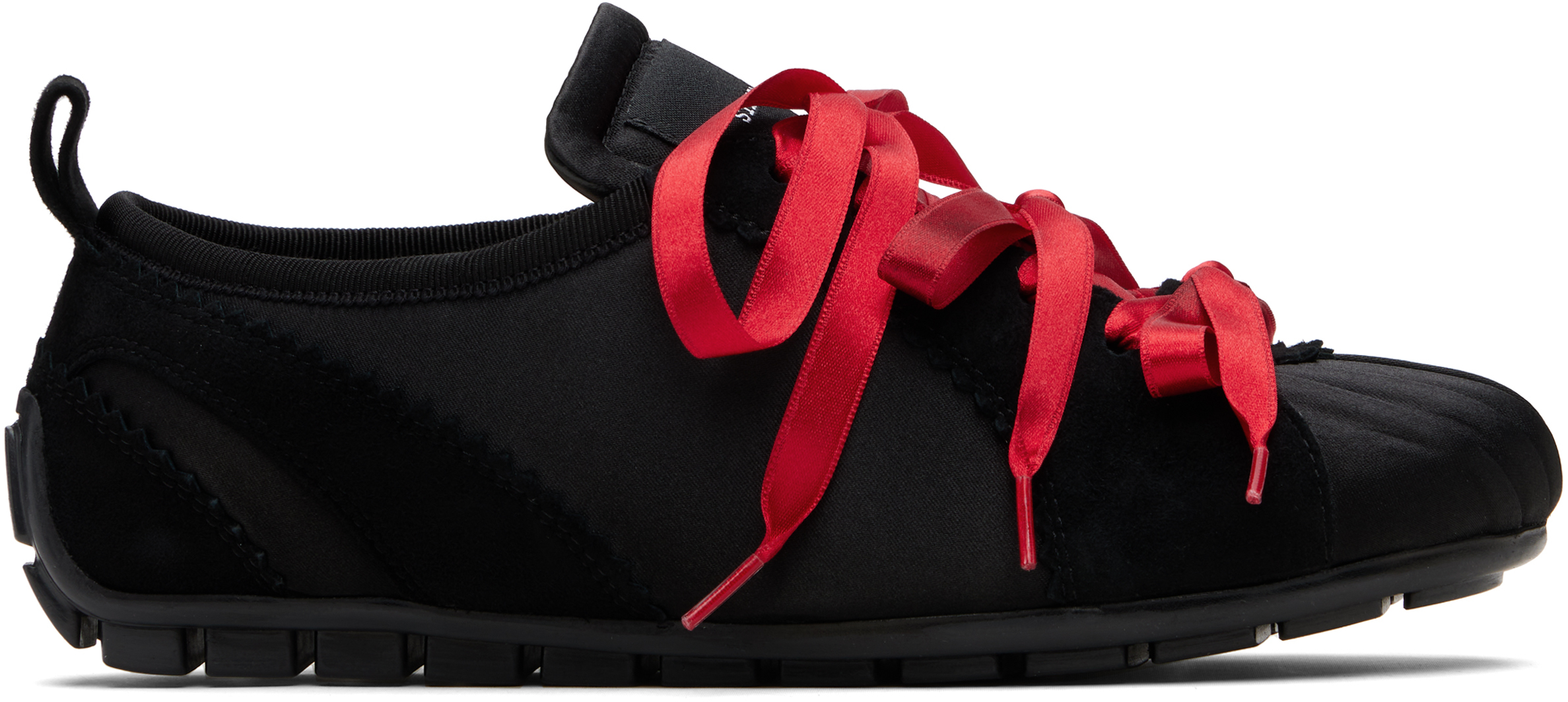 Simone Rocha Black Ballerina Grip Sneakers In Multi