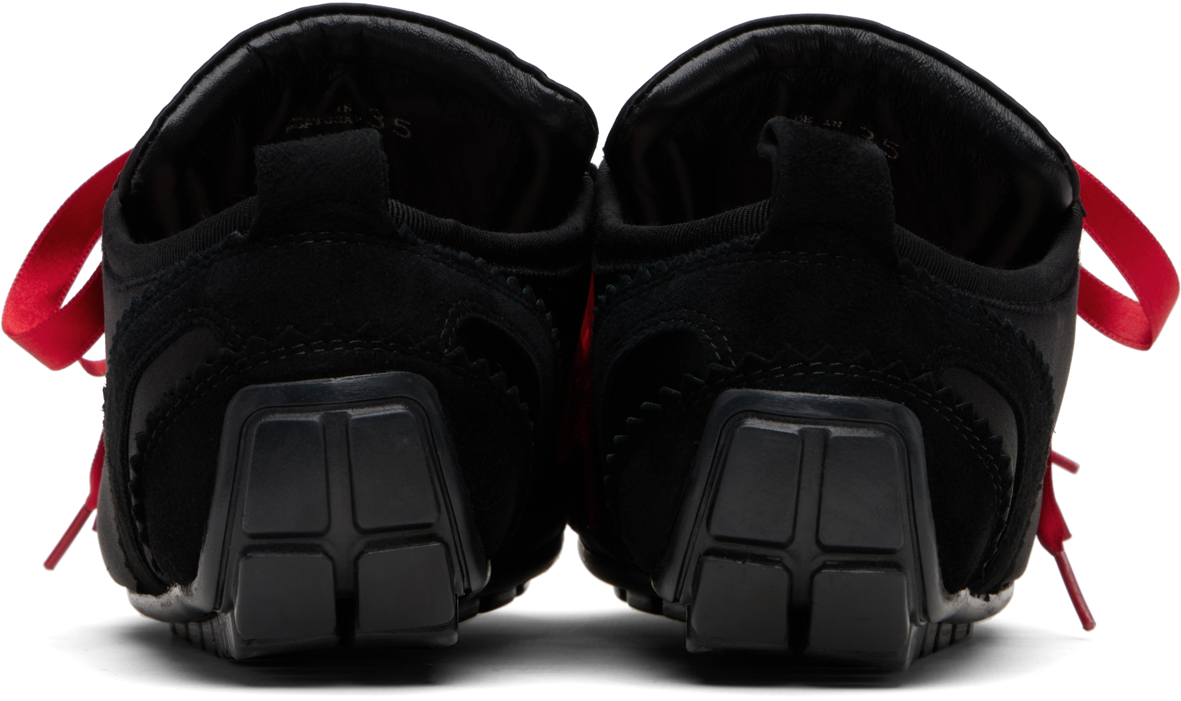Simone Rocha Black Ballerina Grip Sneakers In Multi