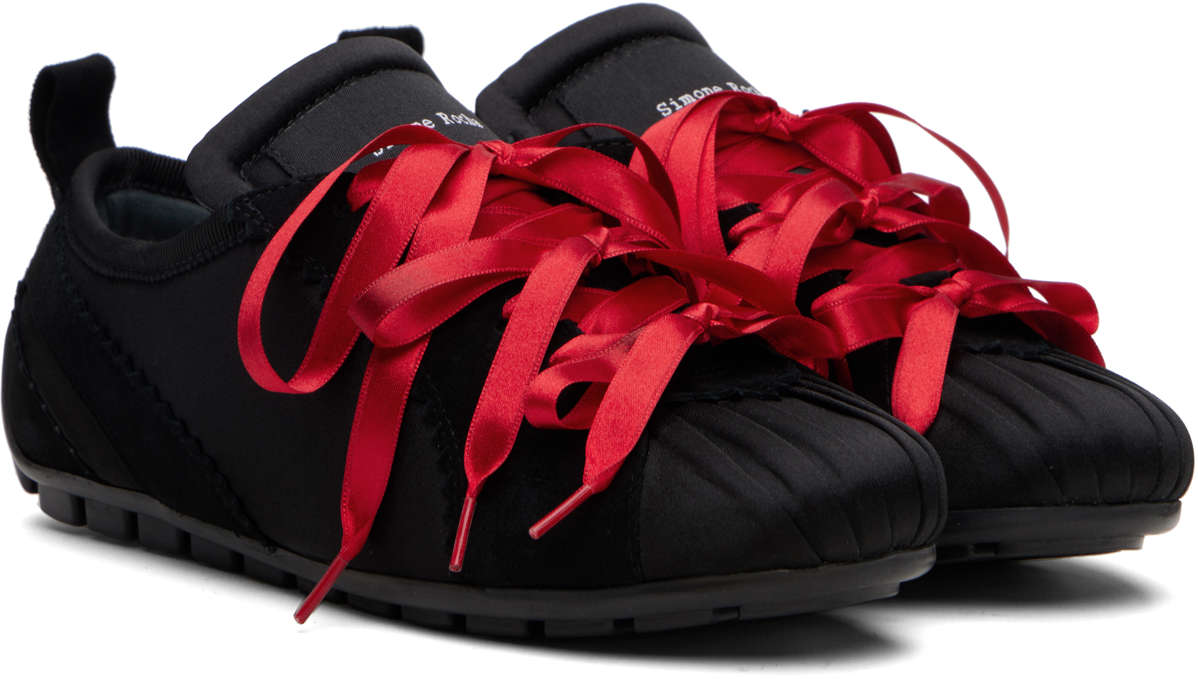Simone Rocha Black Ballerina Grip Sneakers In Multi