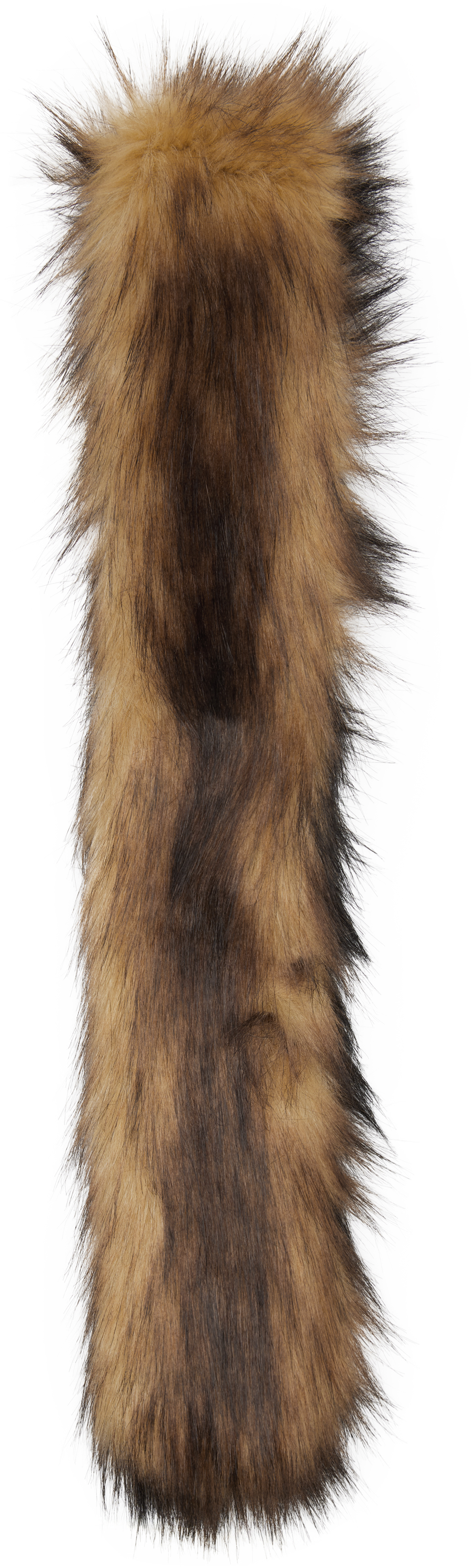 Brown Slim Faux-Fur Scarf