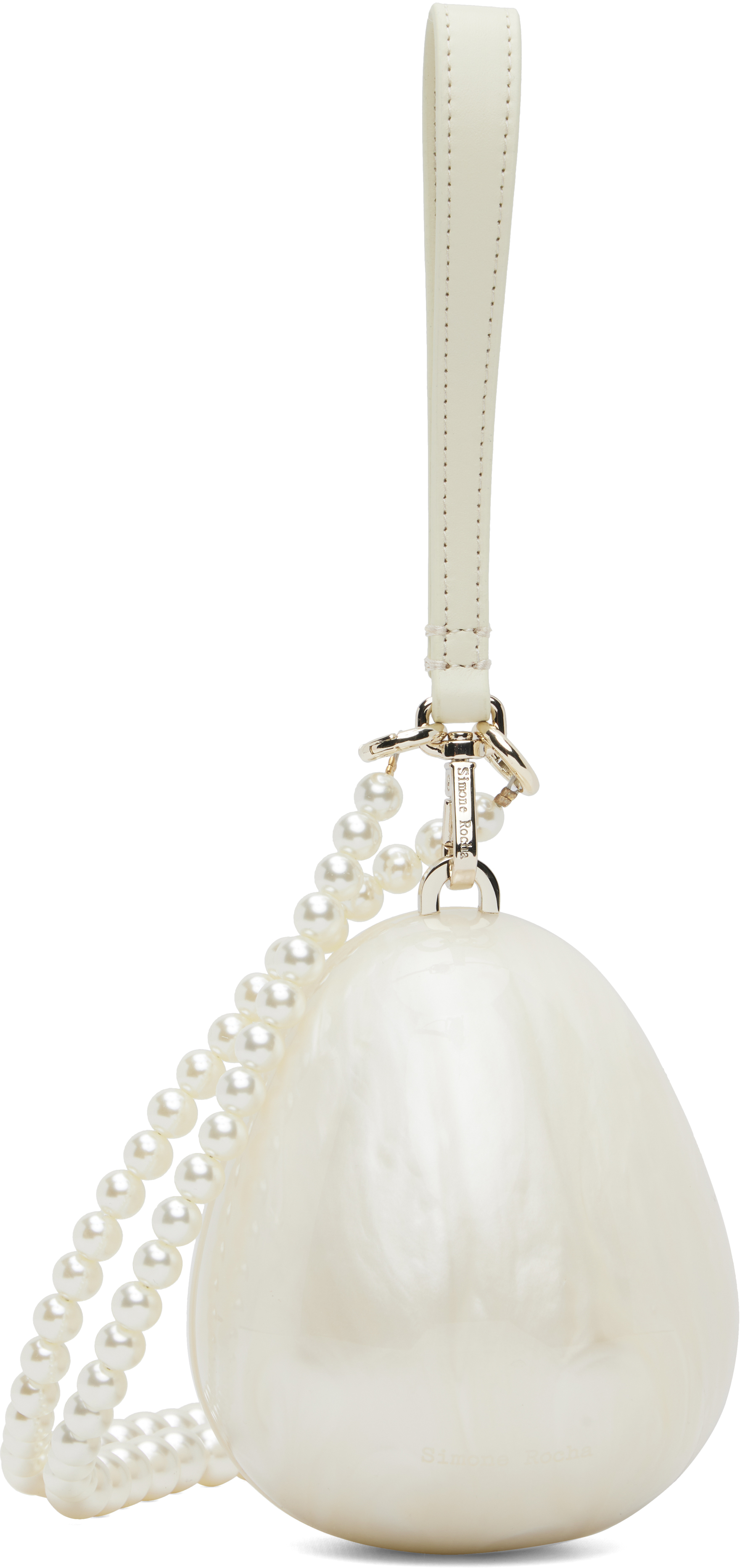 【関税込み】Simone Rocha オフホワイト Pearl Egg バッグ 関税込み】Simone Rocha オフホワイト Pearl Egg バッグ (Simone