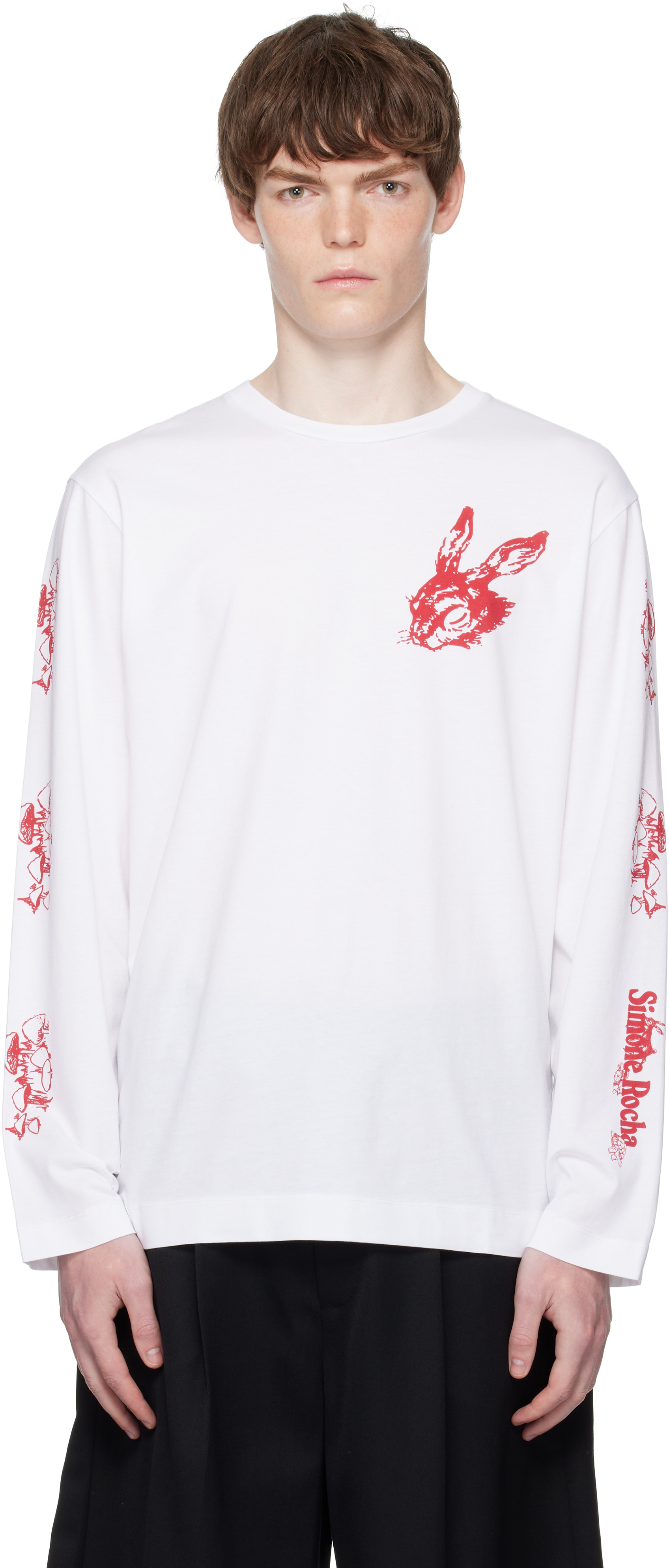White Tortoise & Hare Long Sleeve T-shirt