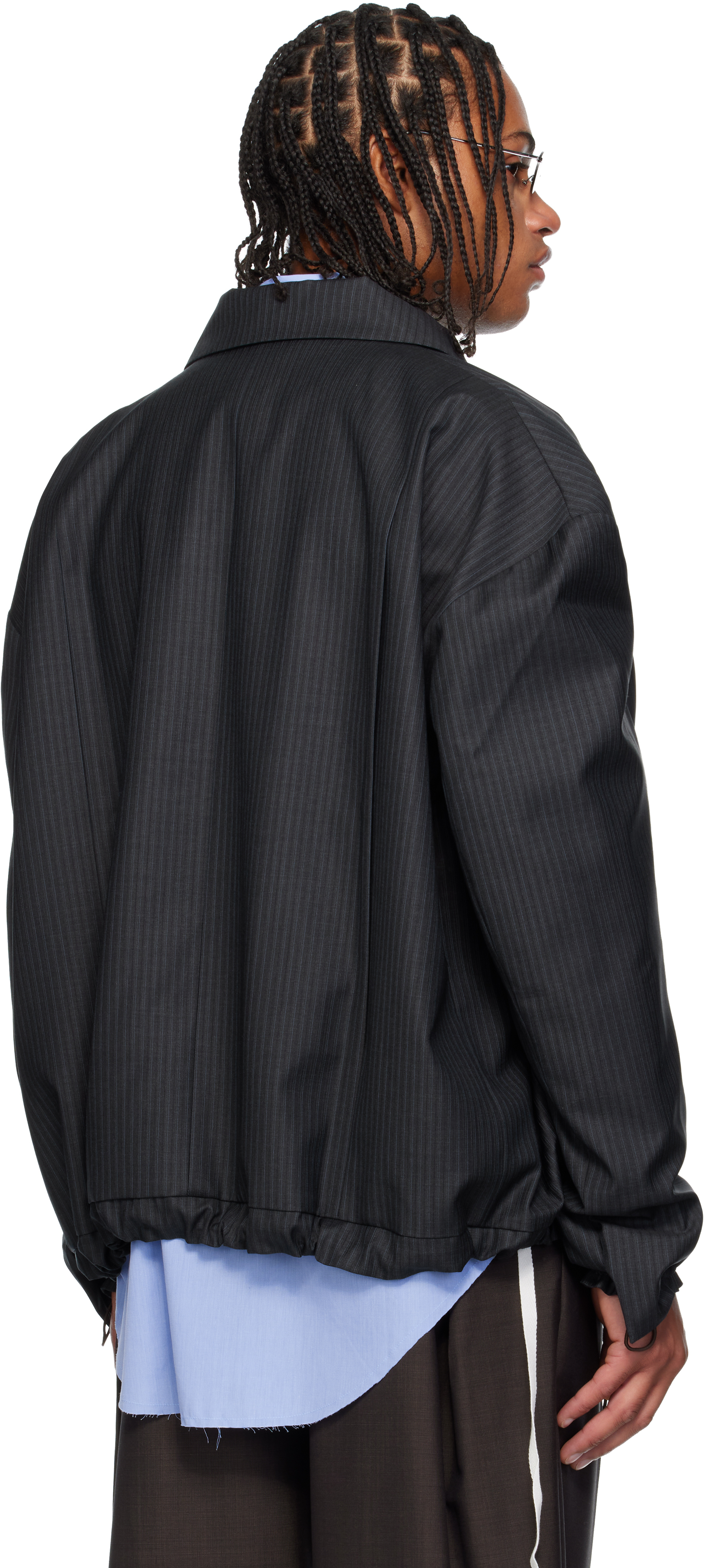 Sonia Carrasco Gray Tracksuit Jacket In Black