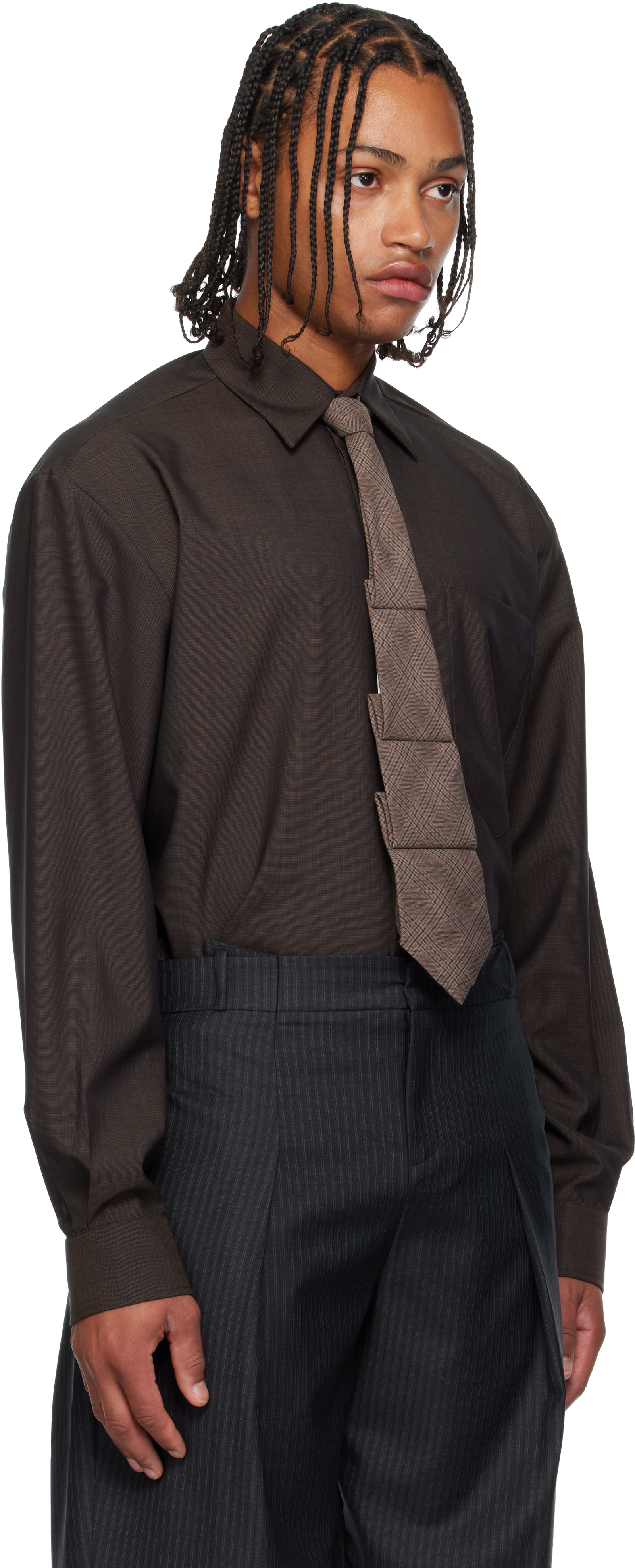 Sonia Carrasco Brown Fundamental Shirt In Brown