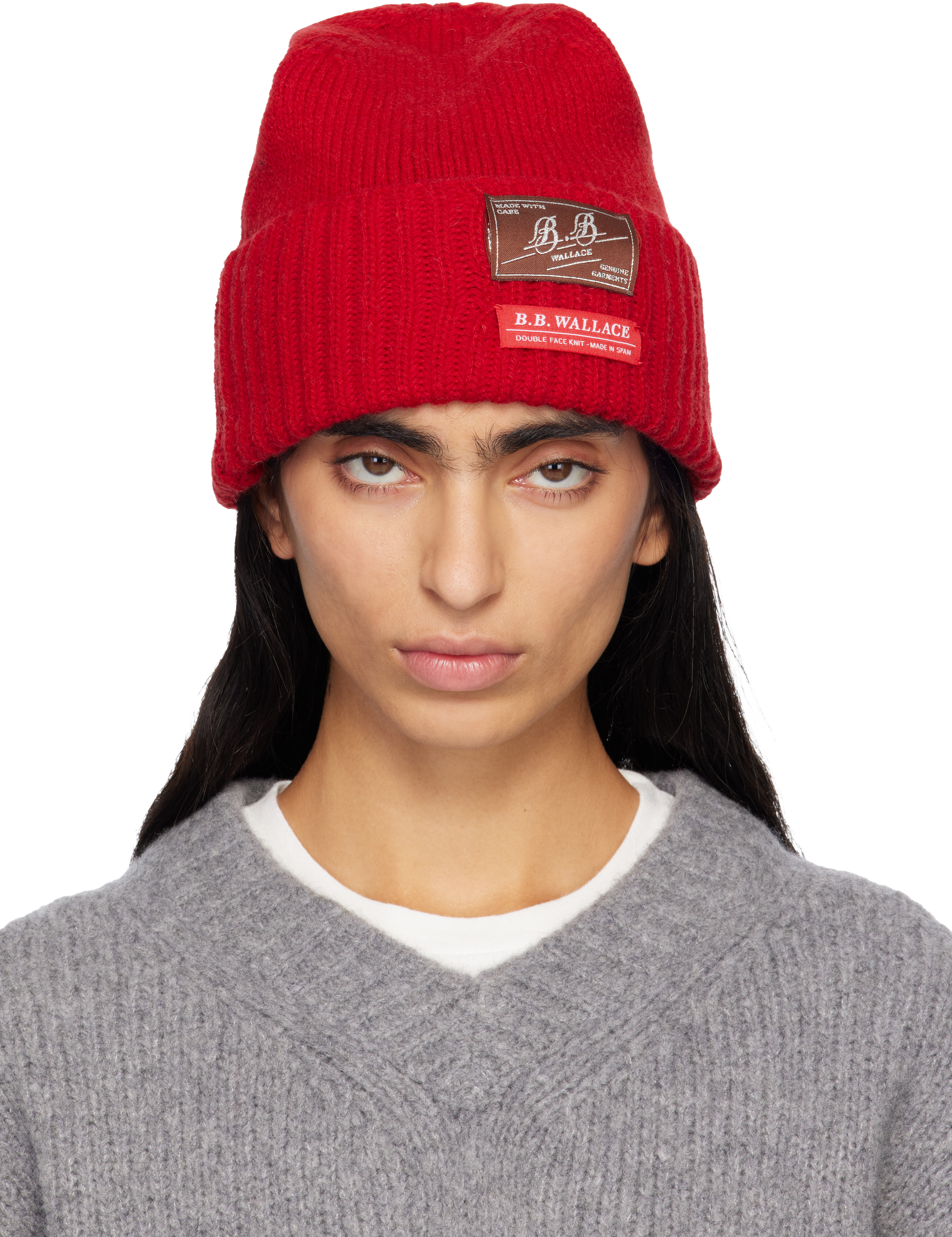 B.b. Wallace Red Peyton Beanie In Red