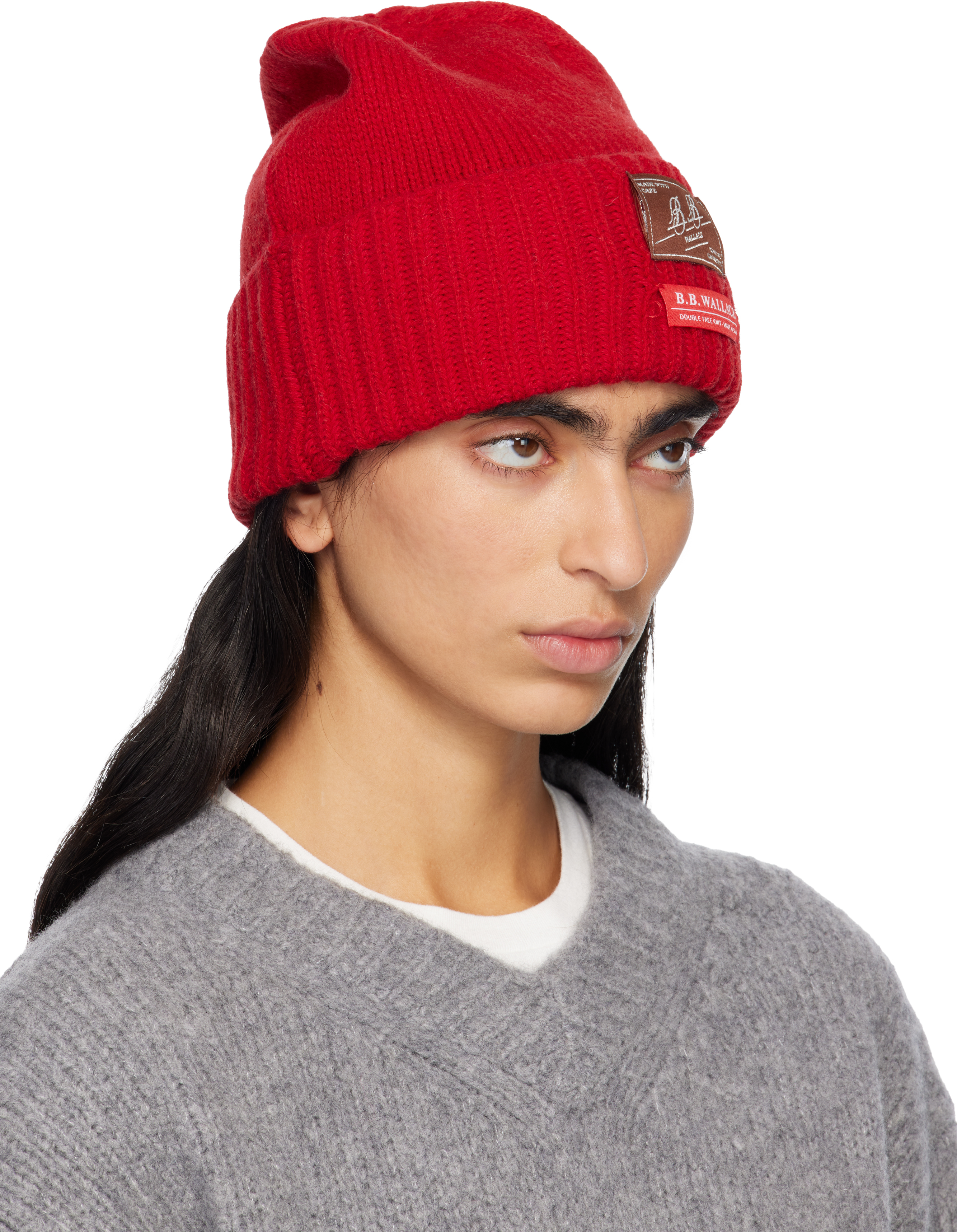B.b. Wallace Red Peyton Beanie In Red